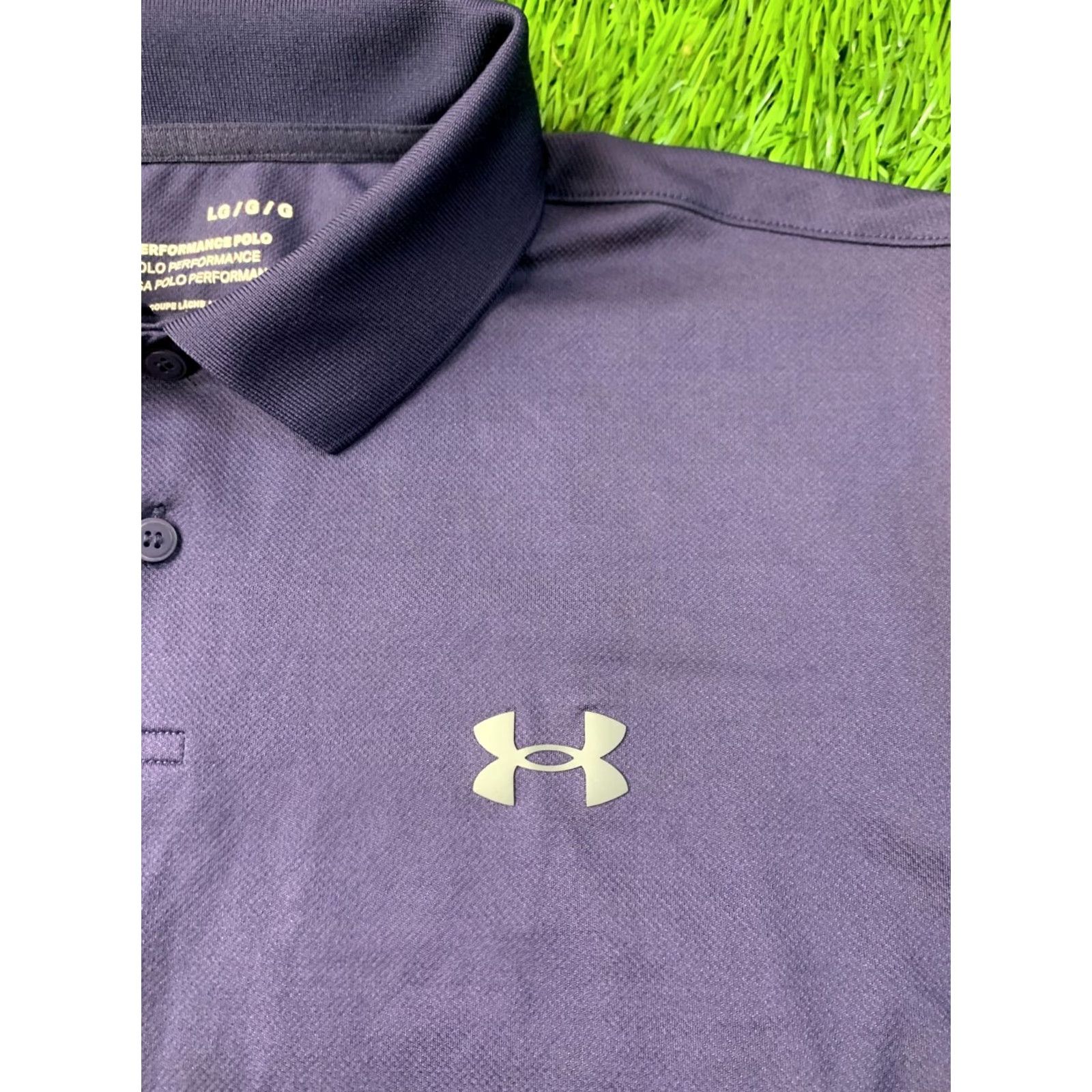 Under Armour Under Armour Performance Polo Shirt Navy Blue 2023 Mens L Short Sleeve Polo Shirt Jersey Polo Shirt Size US L / EU 52-54 / 3 - 3 Thumbnail