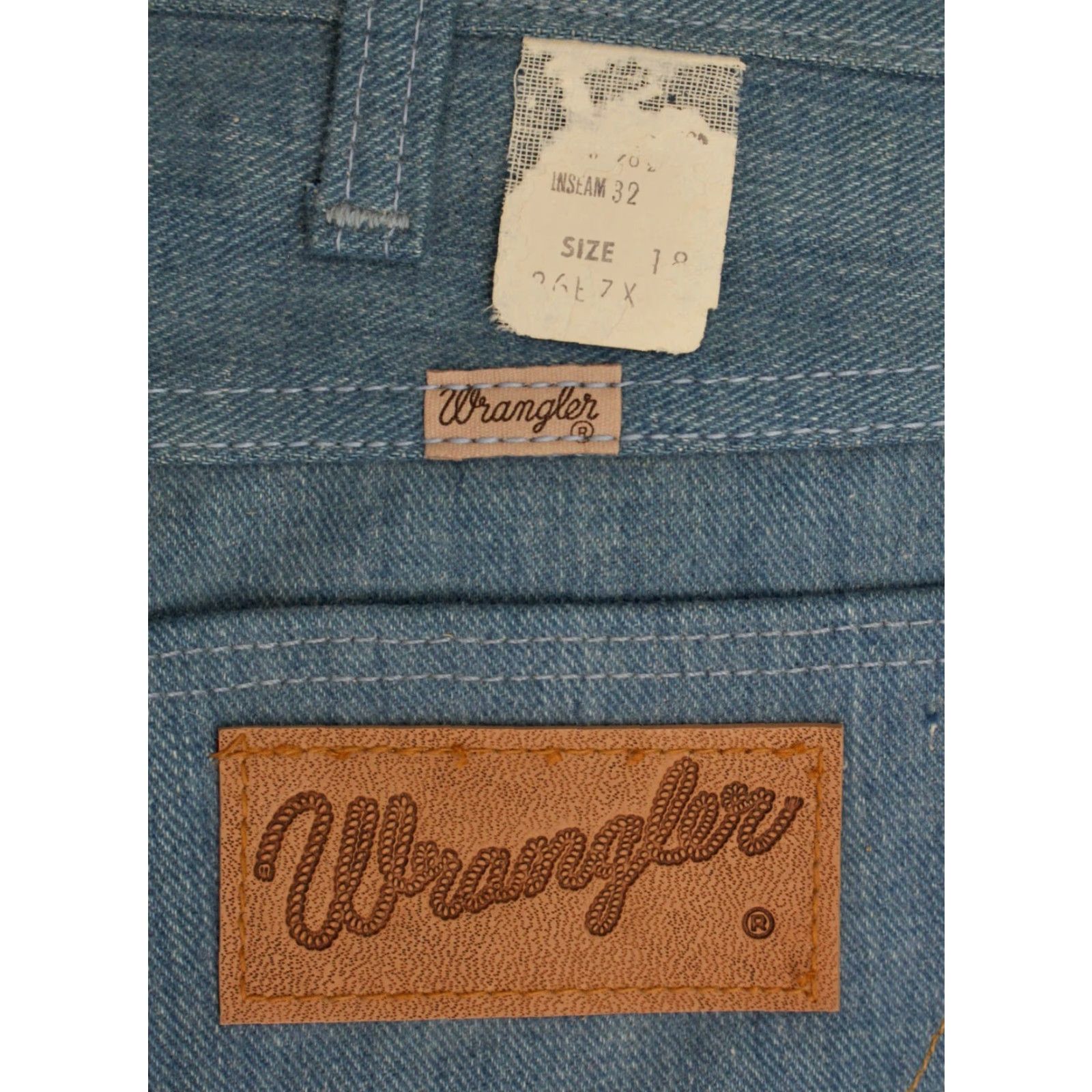 Wrangler VTG Wrangler Jeans Shirt? No, this is Jeans category. Corrected: VTG Wrangler Jeans 1960s 28x34 Brushed Cotton Blue 60s NOS N/A Size US 28 / EU 44 - 4 Thumbnail