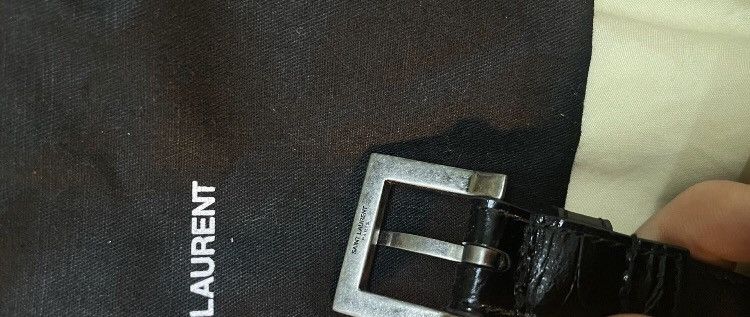Saint Laurent Paris × Yves Saint Laurent Saint Laurent Embossed Belt Size ONE SIZE - 4 Thumbnail