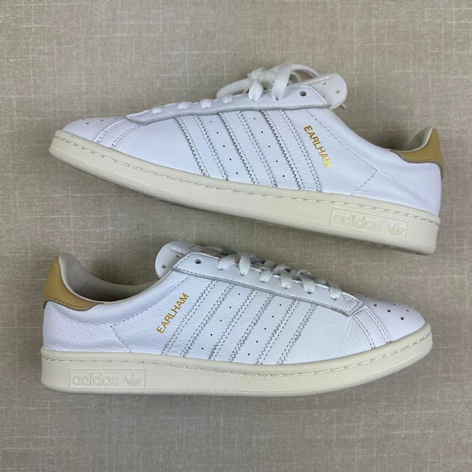 Adidas 2021 Adidas Earlham Leather "White Gold" Size US 9 / IT 39 - 2 Thumbnail