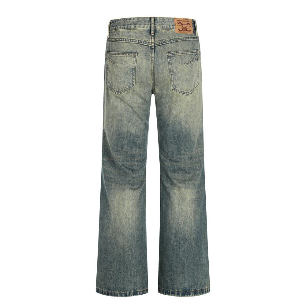 Vintage Retro distressed casual punk gradient washed denim jeans Size US 32 / EU 48 - 2 Thumbnail