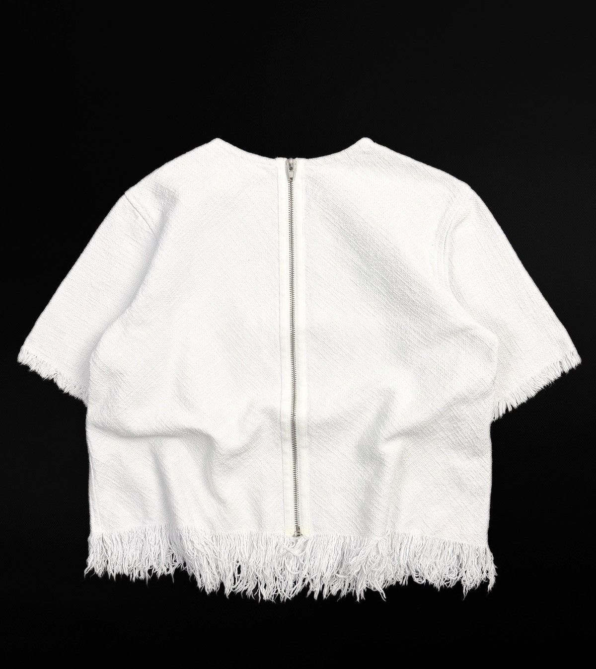 Alexander Wang Alexander Wang Archive Frayed Burlap Crop Top Designer Rare Size S / US 4 / IT 40 - 2 Thumbnail