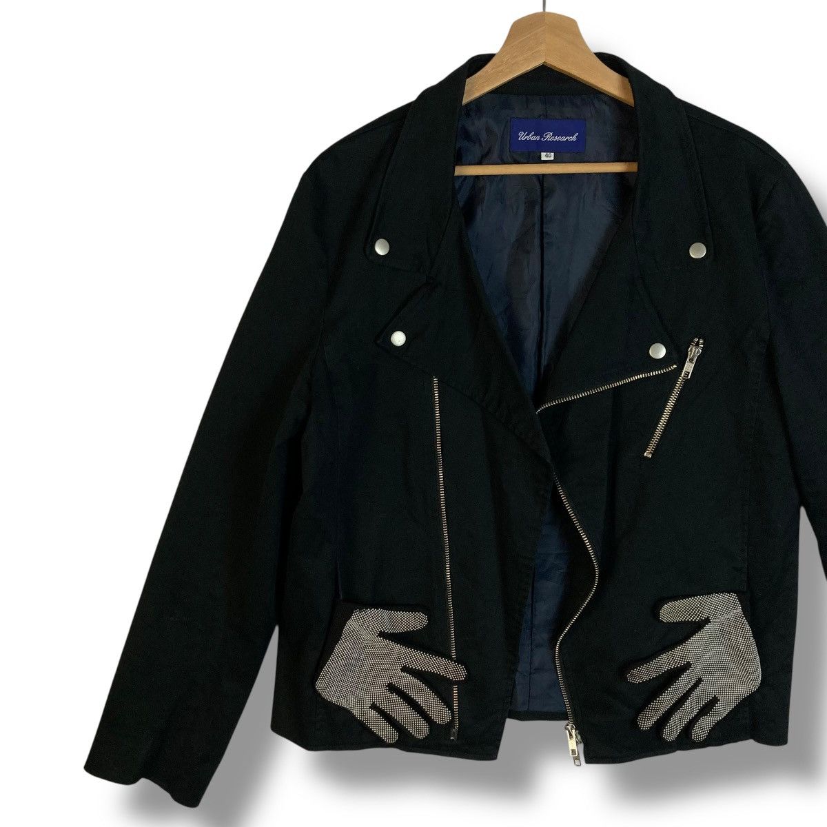 URBAN RESEARCH DOORS 🇯🇵 URBAN RESEARCH DOUBLE COLLAR PUNK GOTHIC JACKET Size US M / EU 48-50 / 2 - 5 Thumbnail