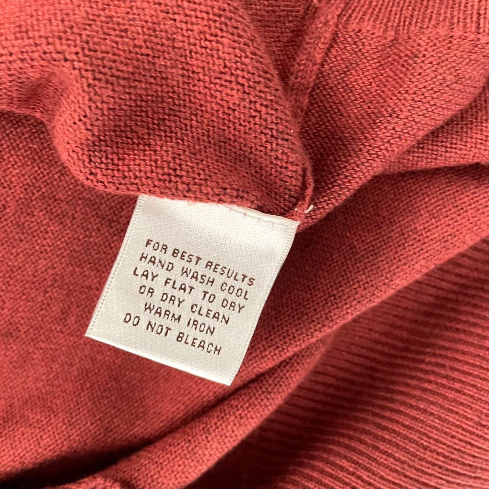 Peter Millar Peter Millar Cashmere Cotton Silk Sweater Pullover Adult Large Orange Solid Long Sleeve V-Neck Golf Mens Size US L / EU 52-54 / 3 - 6 Thumbnail