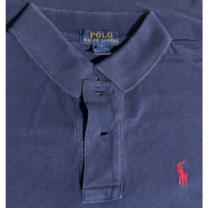 Polo Ralph Lauren Boy's L (14/16) | POLO Ralph Lauren Navy Pique Polo Shirt Size US XXS / EU 40 - 3 Thumbnail
