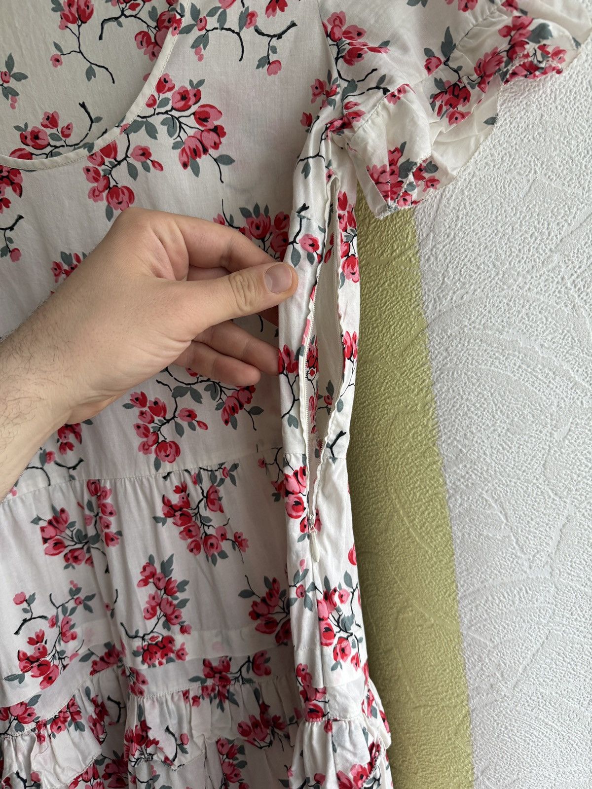 RED Valentino RED Valentino Cotton Floral Dress Cherry Blossoms Print Size S / US 4 / IT 40 - 15 Thumbnail