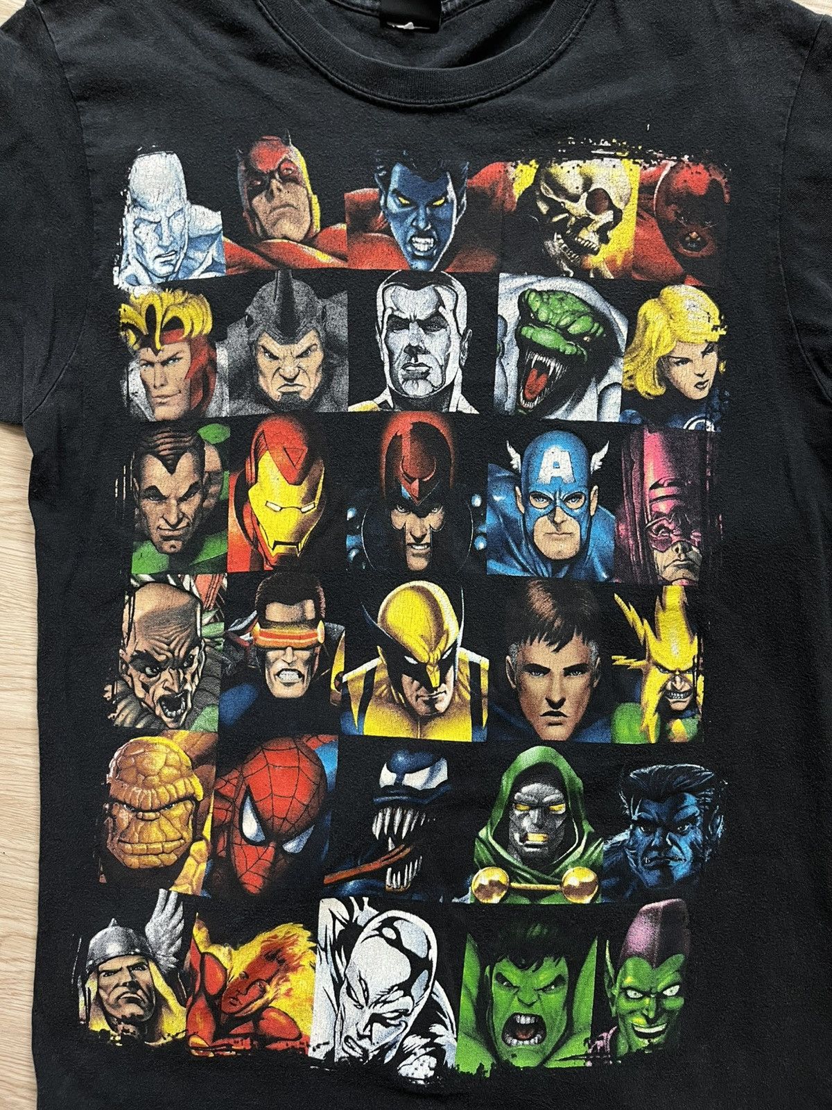 Mad Engine × Marvel Comics × Vintage Vintage Marvel Mad Engine Superheroes & Villains Collage Tee Size US S / EU 44-46 / 1 - 2 Thumbnail