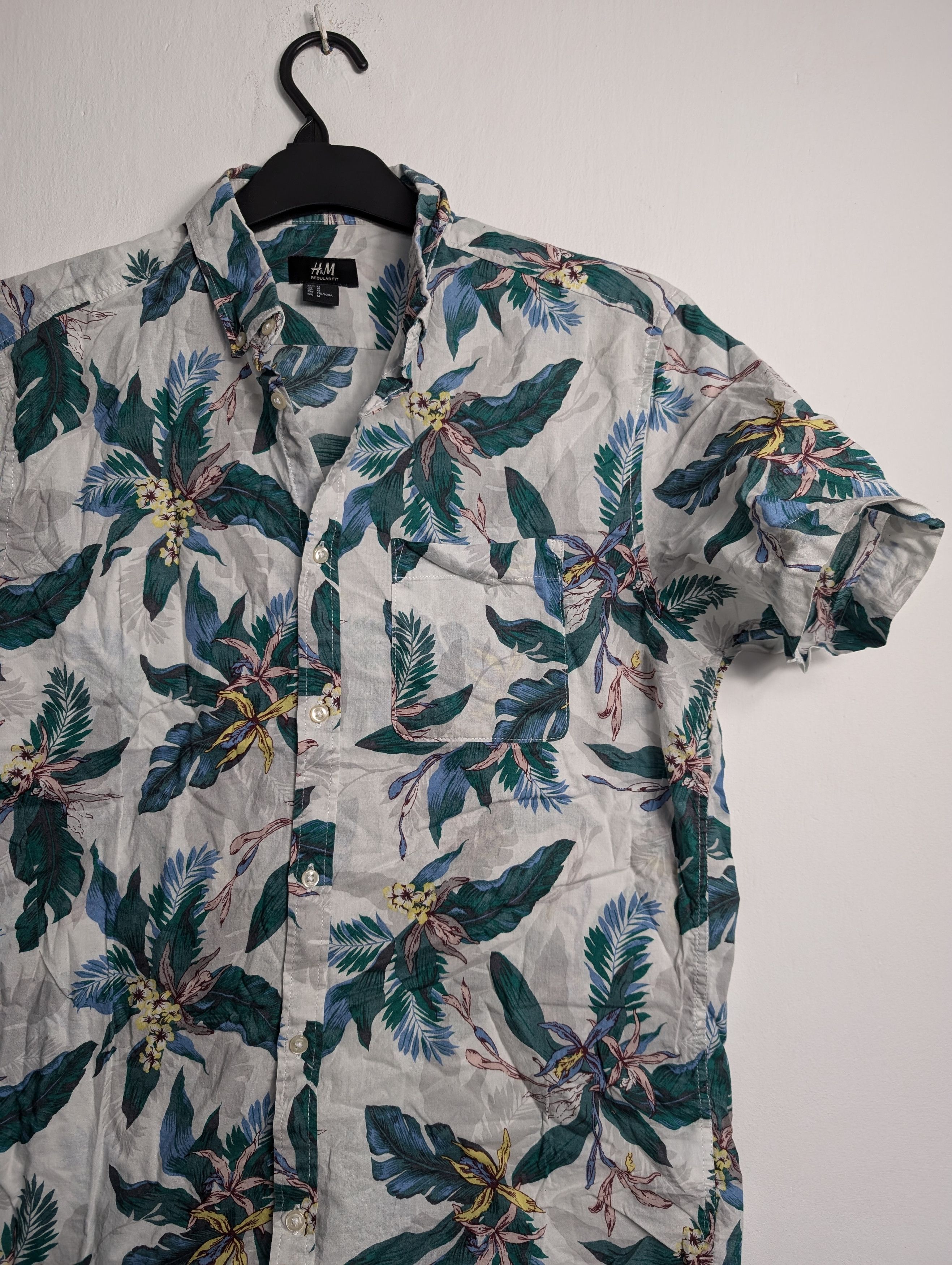 Vintage Vintage Y2K Hawaiian Shirt - Summer Floral Palm Tree Print Size US M / EU 48-50 / 2 - 2 Thumbnail