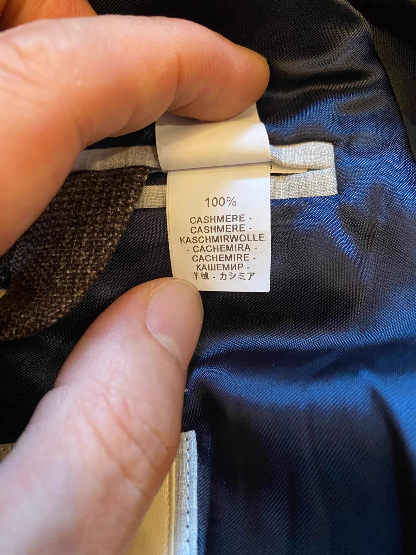 Brunello Cucinelli BRUNELLO CUCINELLI 100% Cashmere Check Blazer (50) New Size 50R - 6 Thumbnail
