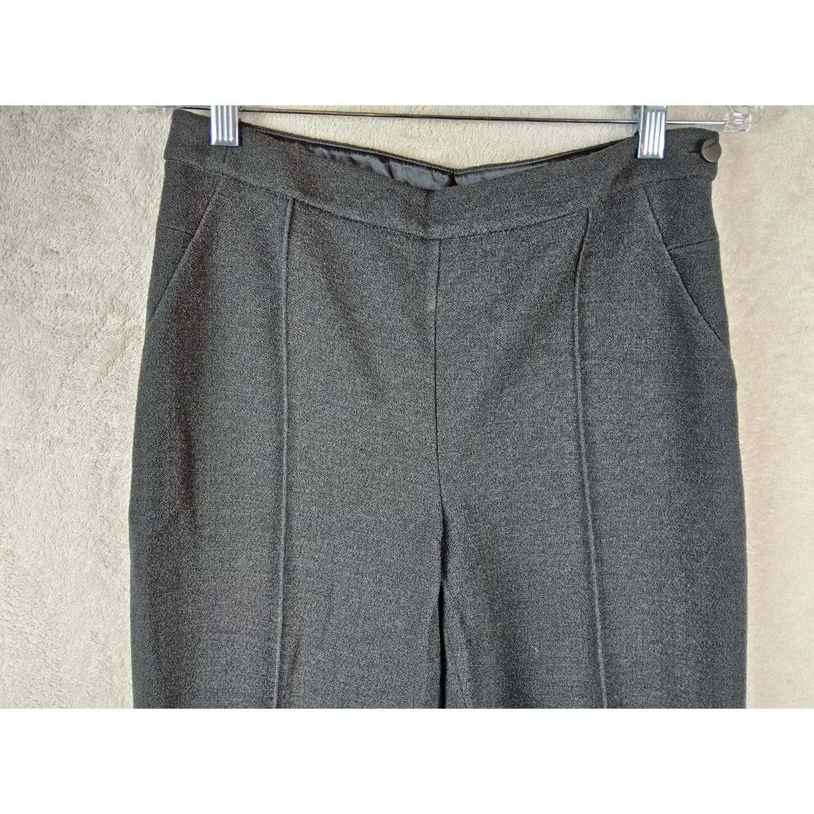Armani Giorgio Armani Women's Dress Pants Grey Wool Size 42 Regular 29" Waist 30" Inseam N/A Size 28" / US 6 / IT 42 - 2 Thumbnail
