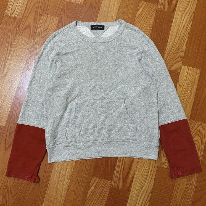 image of Avant Garde x Phenomenon Hybrid Sweatshirt in Grey, Men's (Size Large)