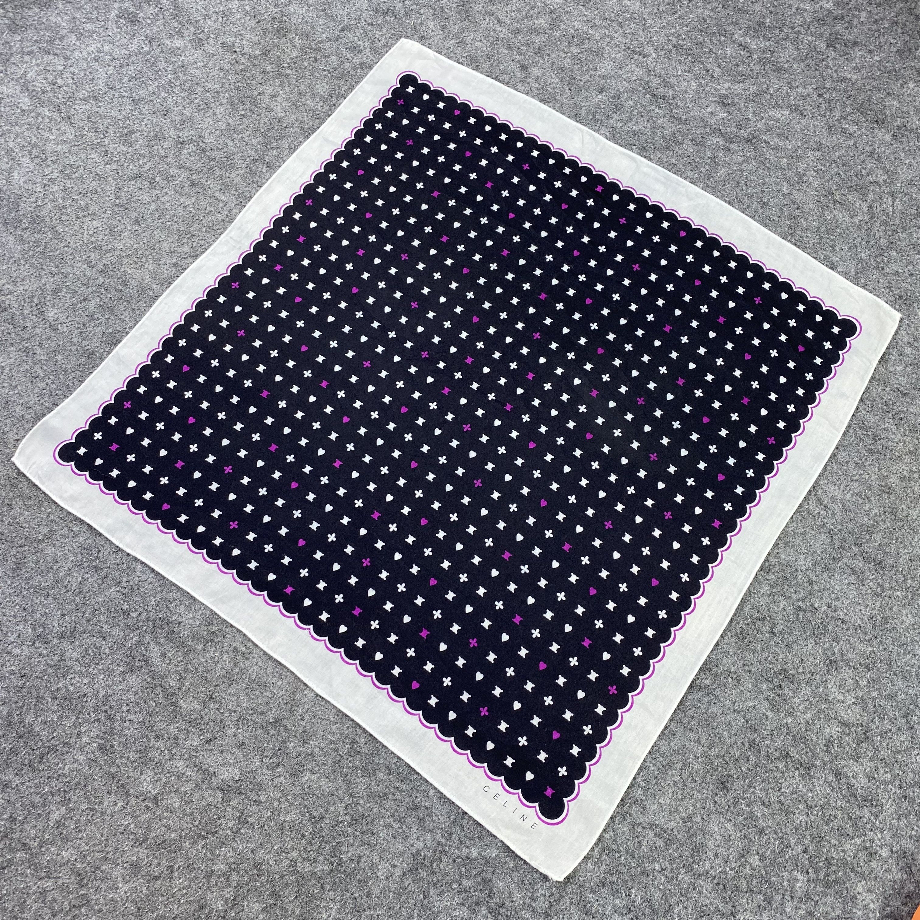Celine Celine Handkerchief / Bandana / Neckerchief / Headscarf-B817 Size ONE SIZE - 4 Thumbnail