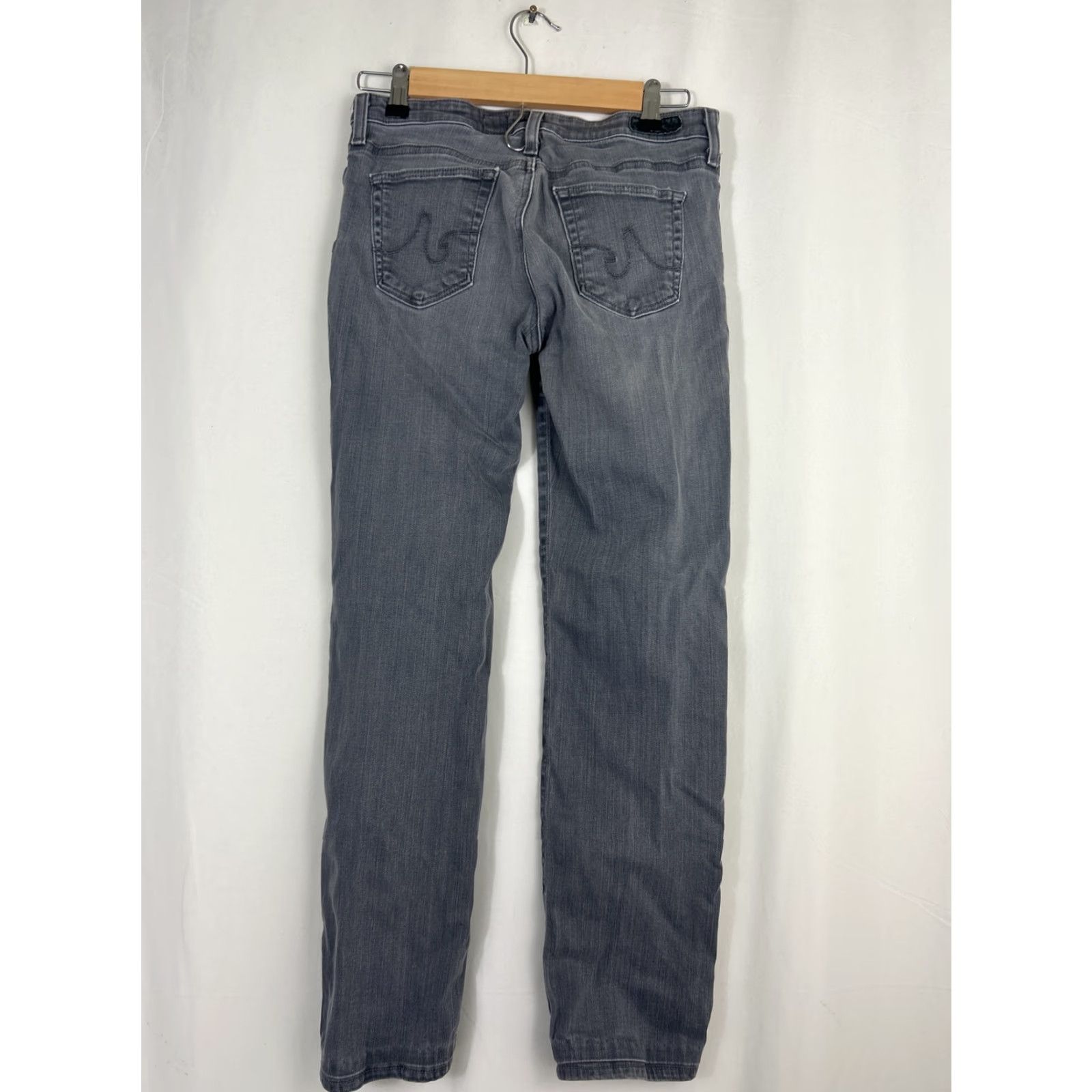 Vintage AG Adriano Goldschmied The Stevie Slim Straight Jeans 28x29 Gray Mens Jeans Size US 28 / EU 44 - 7 Thumbnail