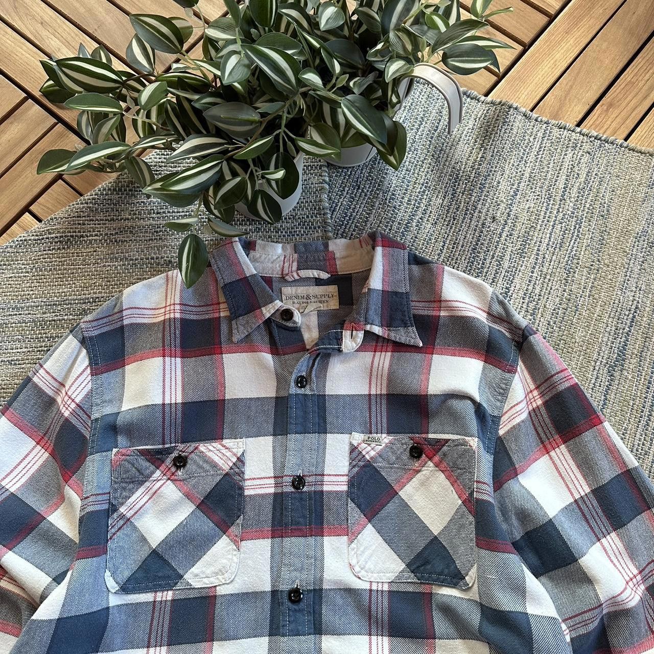 Polo Ralph Lauren Vintage Y2K Polo Ralph Lauren Flannel Shirt Button Up Size US XL / EU 56 / 4 - 3 Thumbnail