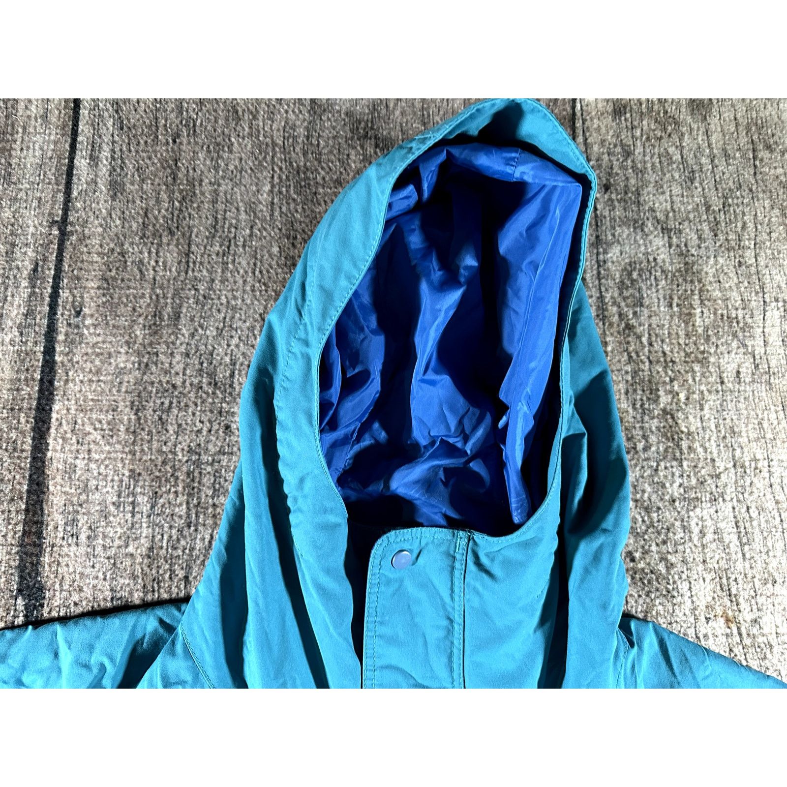 Patagonia Vintage Patagonia Jacket Men XL Teal Blue Hooded Windbreaker Size US XL / EU 56 / 4 - 2 Thumbnail