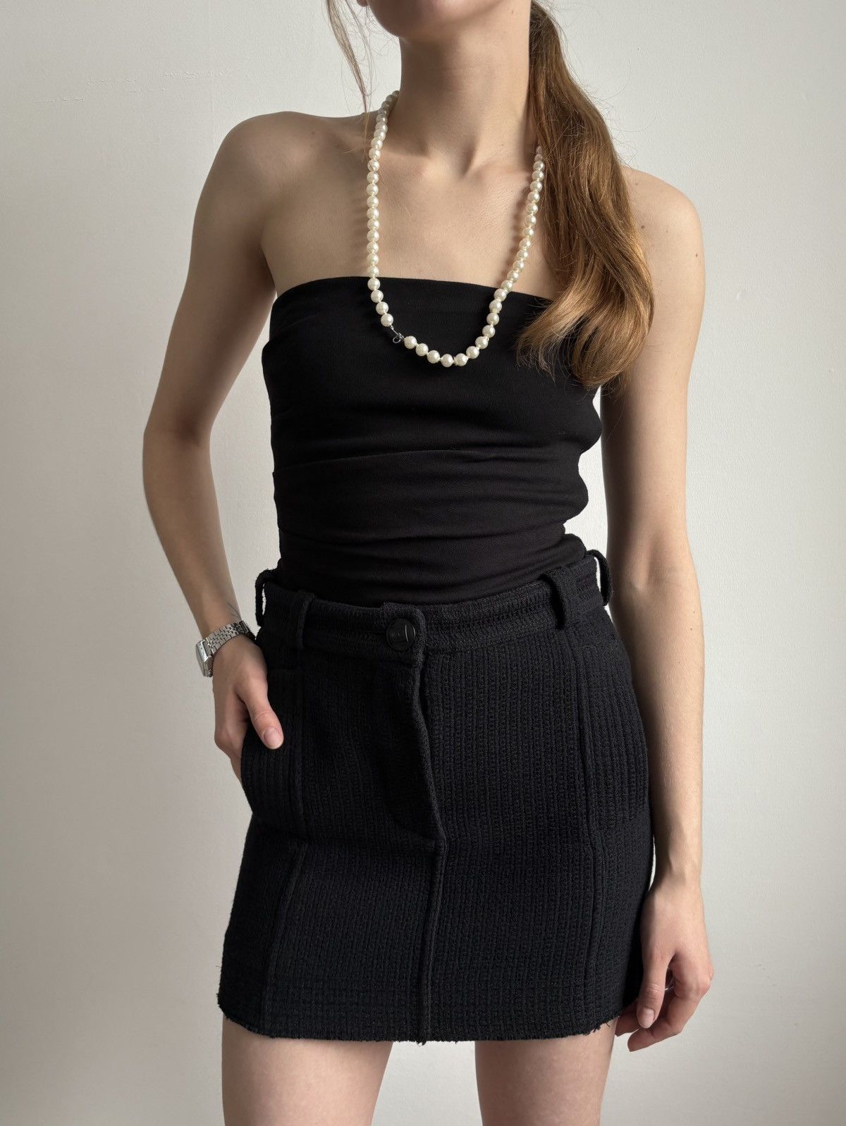 Chanel Chanel Sports Line 08A Mini Skirt Wool Tweed Boucle 34 XS Size 25" / US 0 / IT 36 - 1 Thumbnail