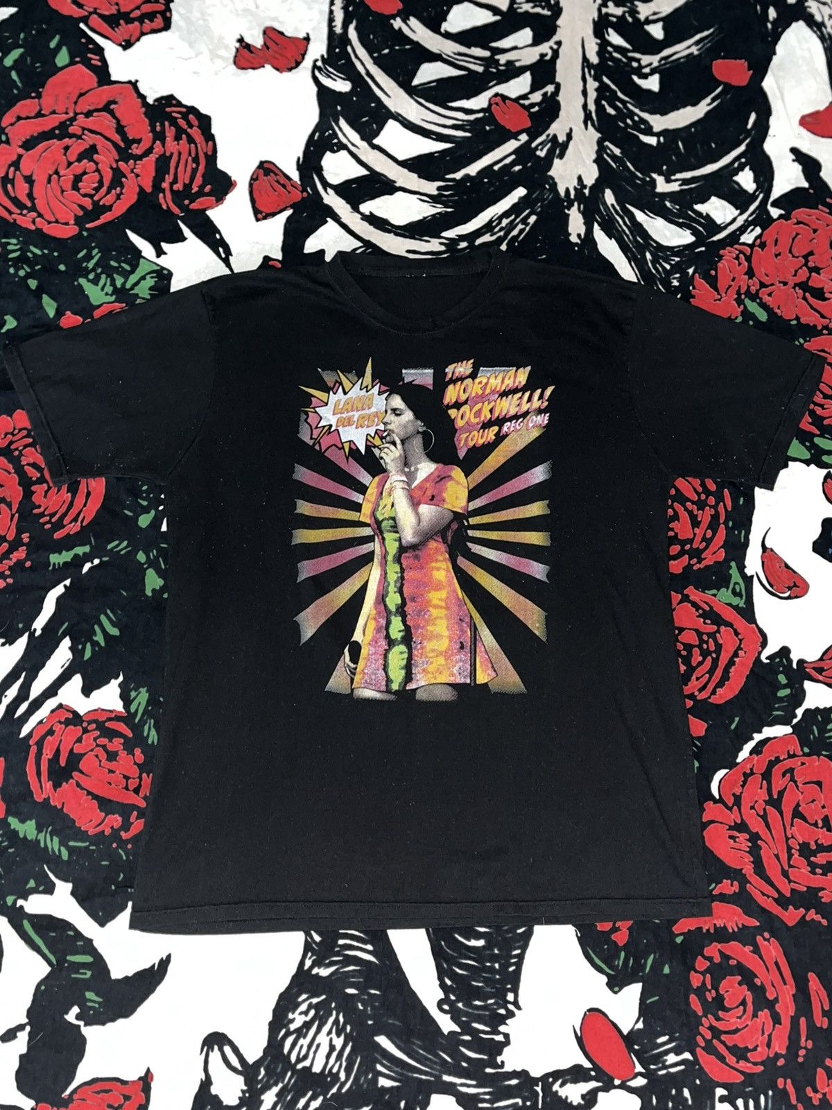 4GSELLER Crazy Y2K Faded Thrashed ERD Grunge Skater Lana Del Rey Tee Size US L / EU 52-54 / 3 - 1 Thumbnail