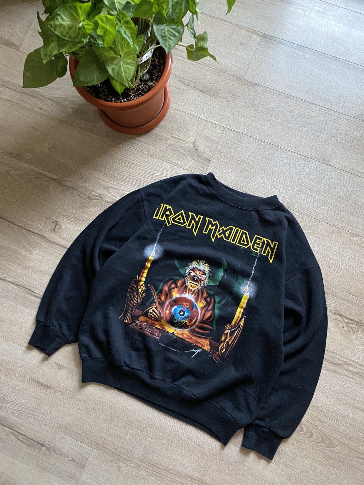 Iron Maiden × Vintage vintage 1988 Iron Maiden Seventh Son world tour crewneck Size US M / EU 48-50 / 2 - 2 Thumbnail