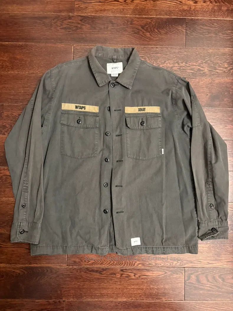 Wtaps Wtaps Wear a washed black and gray shirt Size US XL / EU 56 / 4 - 3 Thumbnail
