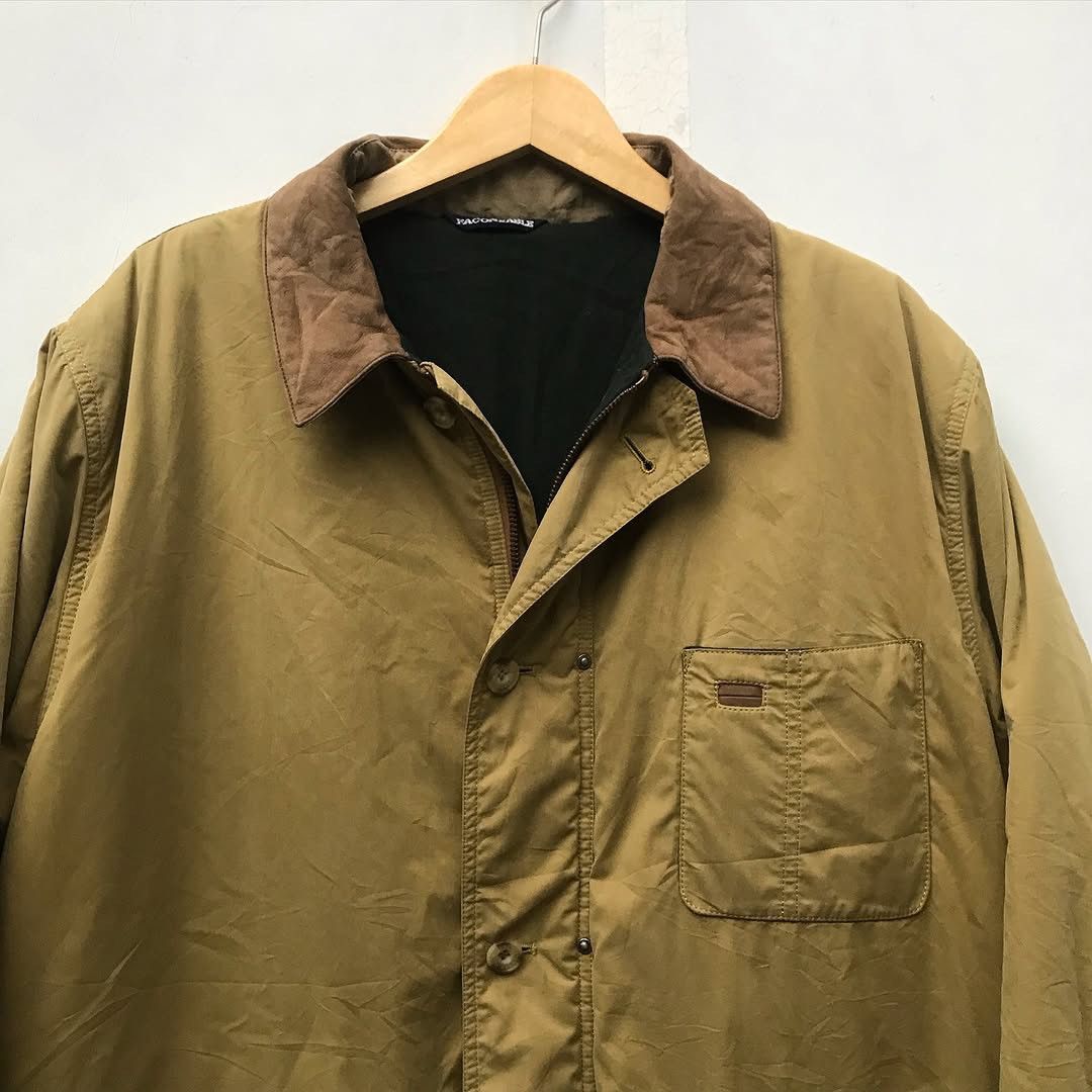 Designer × Faconnable Vintage Faconnable hunting jacket Big Pocket Full Zip musta Size US L / EU 52-54 / 3 - 6 Thumbnail