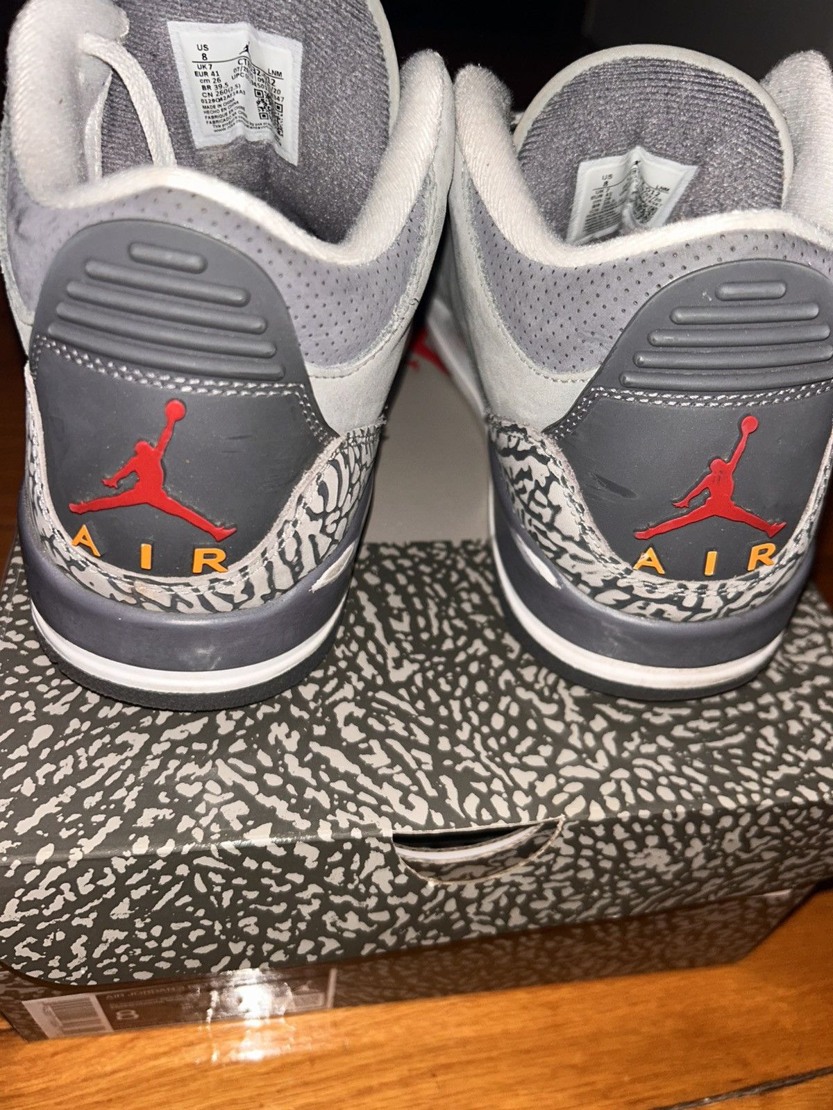 Jordan Brand Jordan 3 Cool Grey Size US 8 / EU 41 - 3 Thumbnail