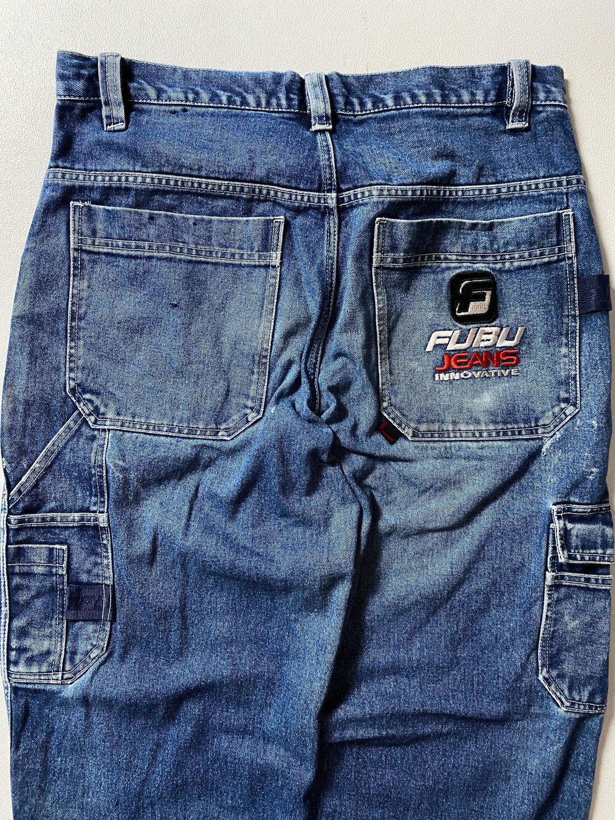 Fubu Fubu y2k Embroidered Carpenter Jeans Blue Size US 36 / EU 52 - 12 Thumbnail