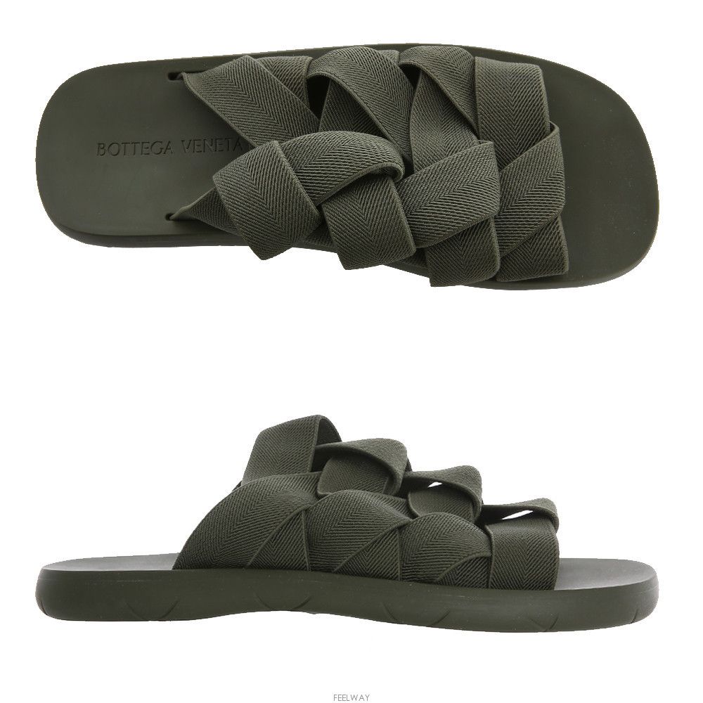 Bottega Veneta o1bcso1str0924 Plat Mule in Green Size US 10 / EU 43 - 3 Thumbnail