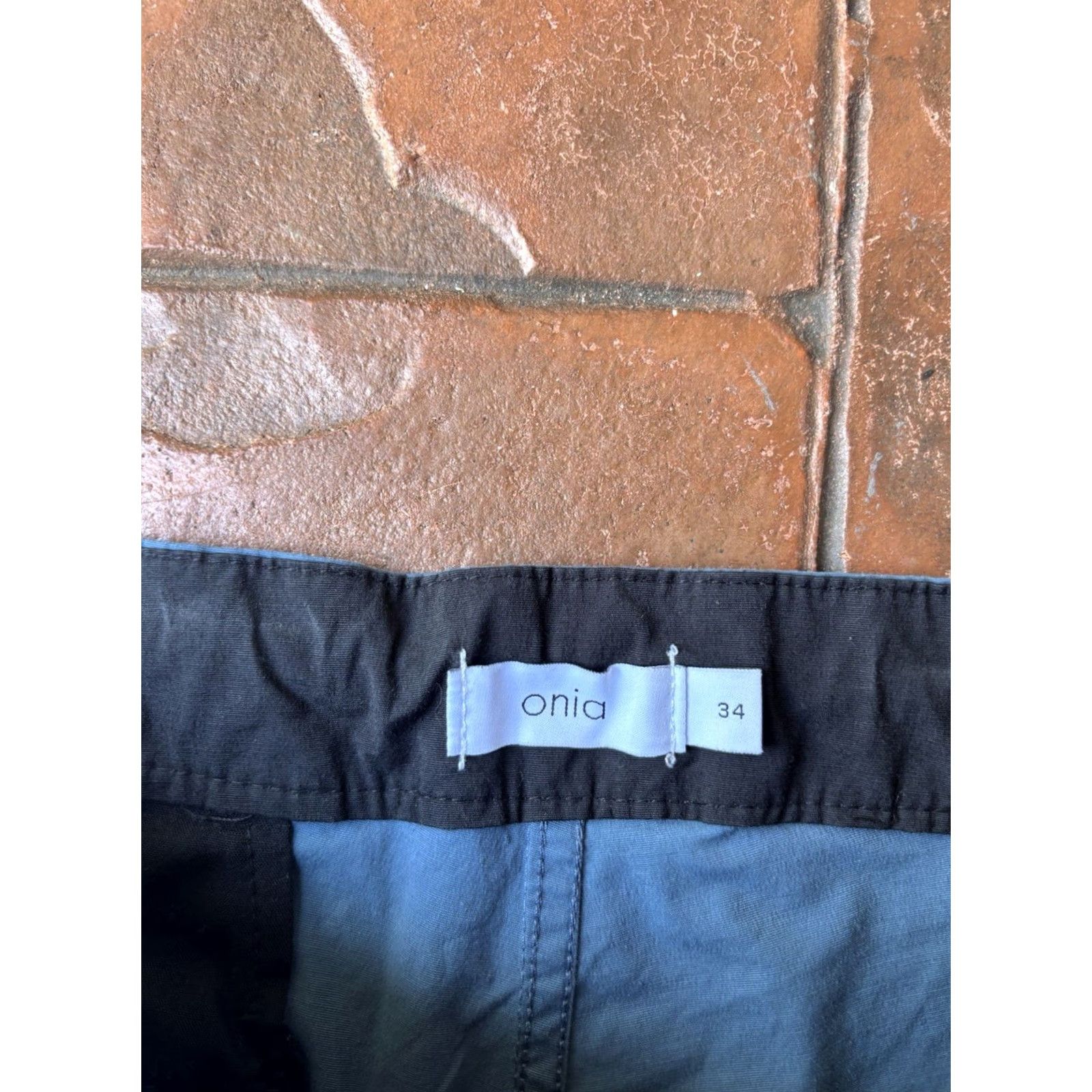 Onia Onia Chino Shorts Mens 34 Blue Cotton Nylon Spandex Stretch Pocket Zipper Drawstring Size US 34 / EU 50 - 2 Thumbnail