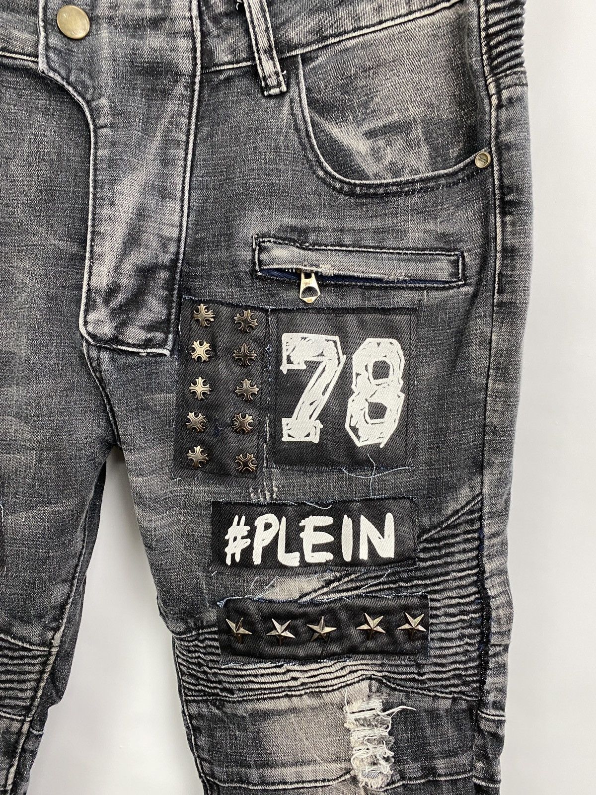 Japanese Brand 🇯🇵 Y2K Biepa Japan Japan Punk Metal Emo plain balmain style Size US 34 / EU 50 - 8 Thumbnail