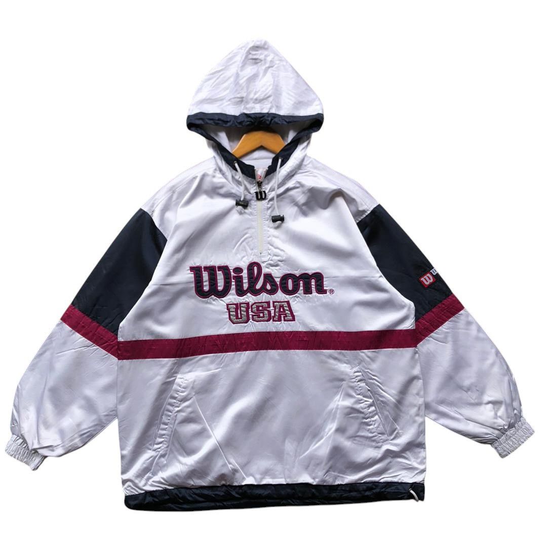 Wilson Vintage WILSON USA windbreaker hoodie jacket Size US M / EU 48-50 / 2 - 1 Thumbnail