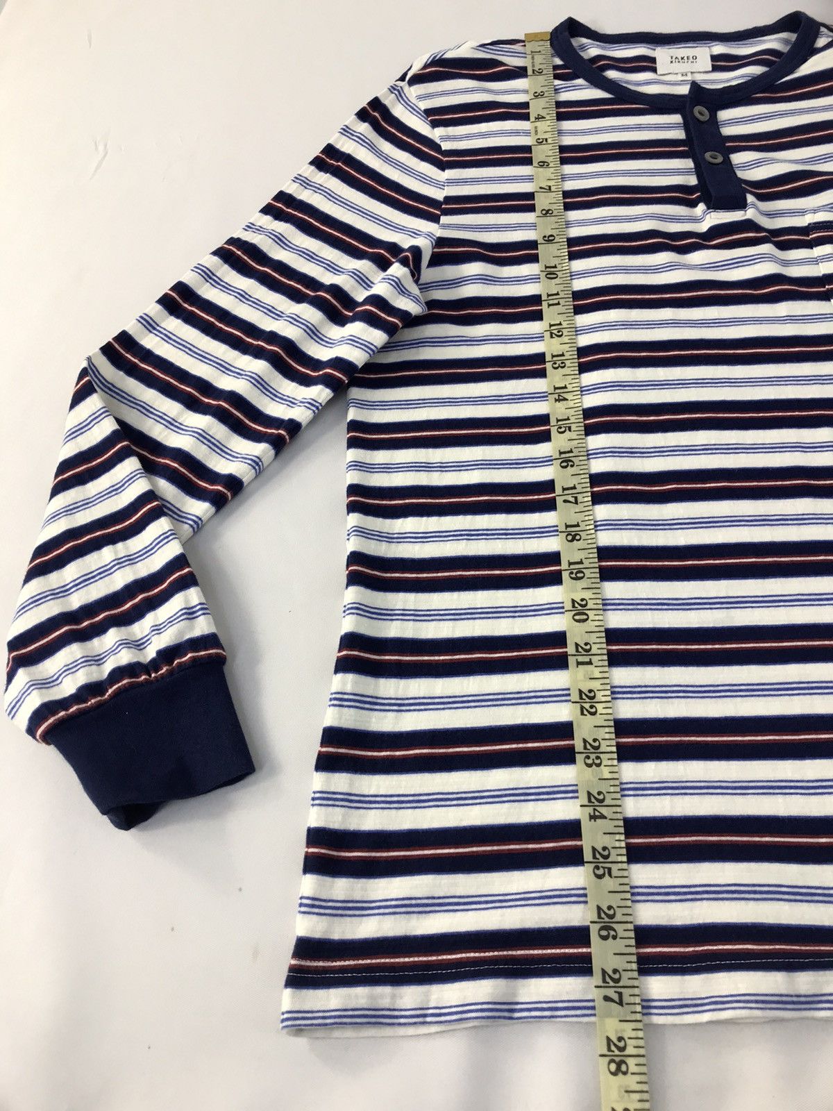 Japanese Brand × Takeo Kikuchi × Vintage Vintage Takeo Kikuchi Striped Long Sleeve T.Shirt Size US M / EU 48-50 / 2 - 10 Thumbnail