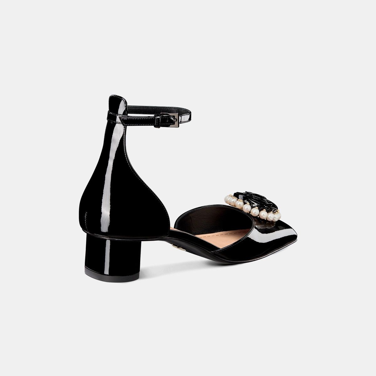 Dior o1bcso1str0225 Rose Pump in Black Size US 10 / IT 40 - 3 Thumbnail
