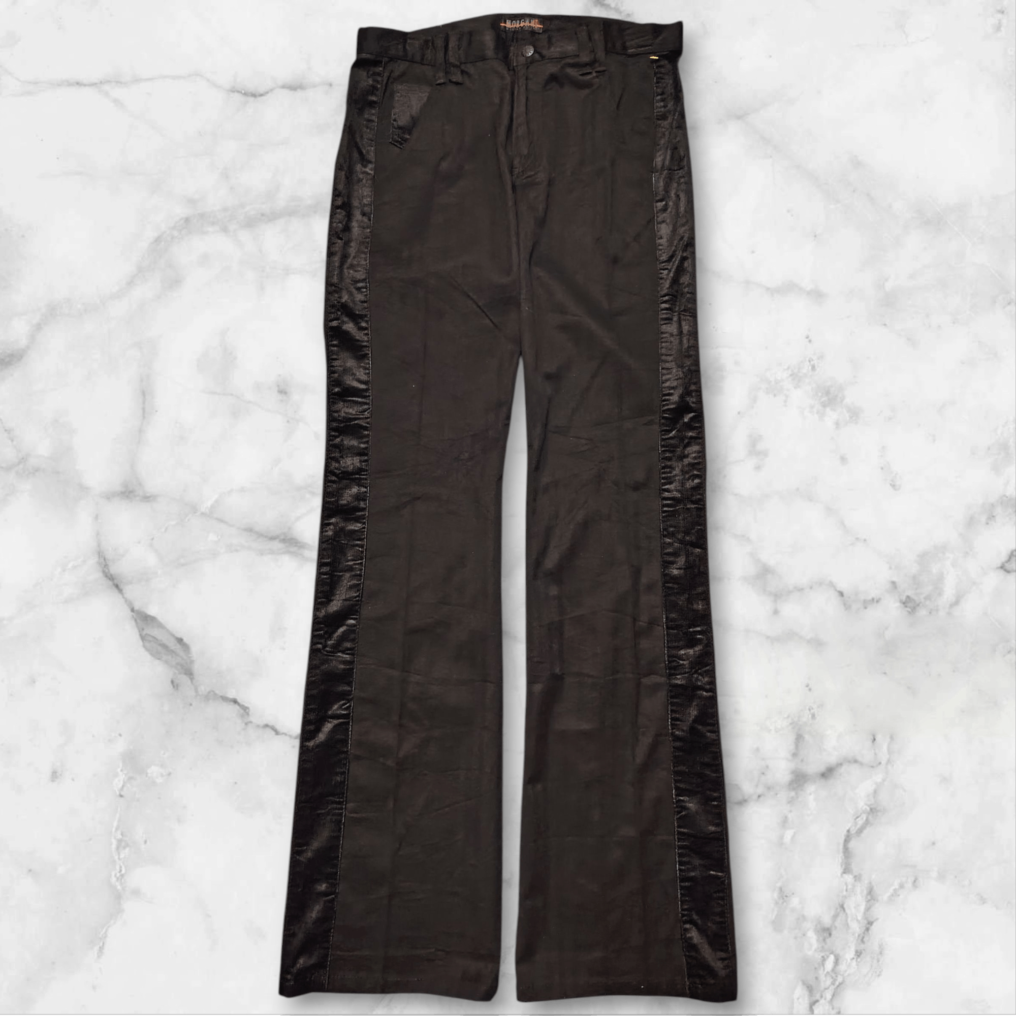Morgan Homme Japanese Morgan Homme Lining Corduroy Black Pants Size US 31 - 1 Thumbnail