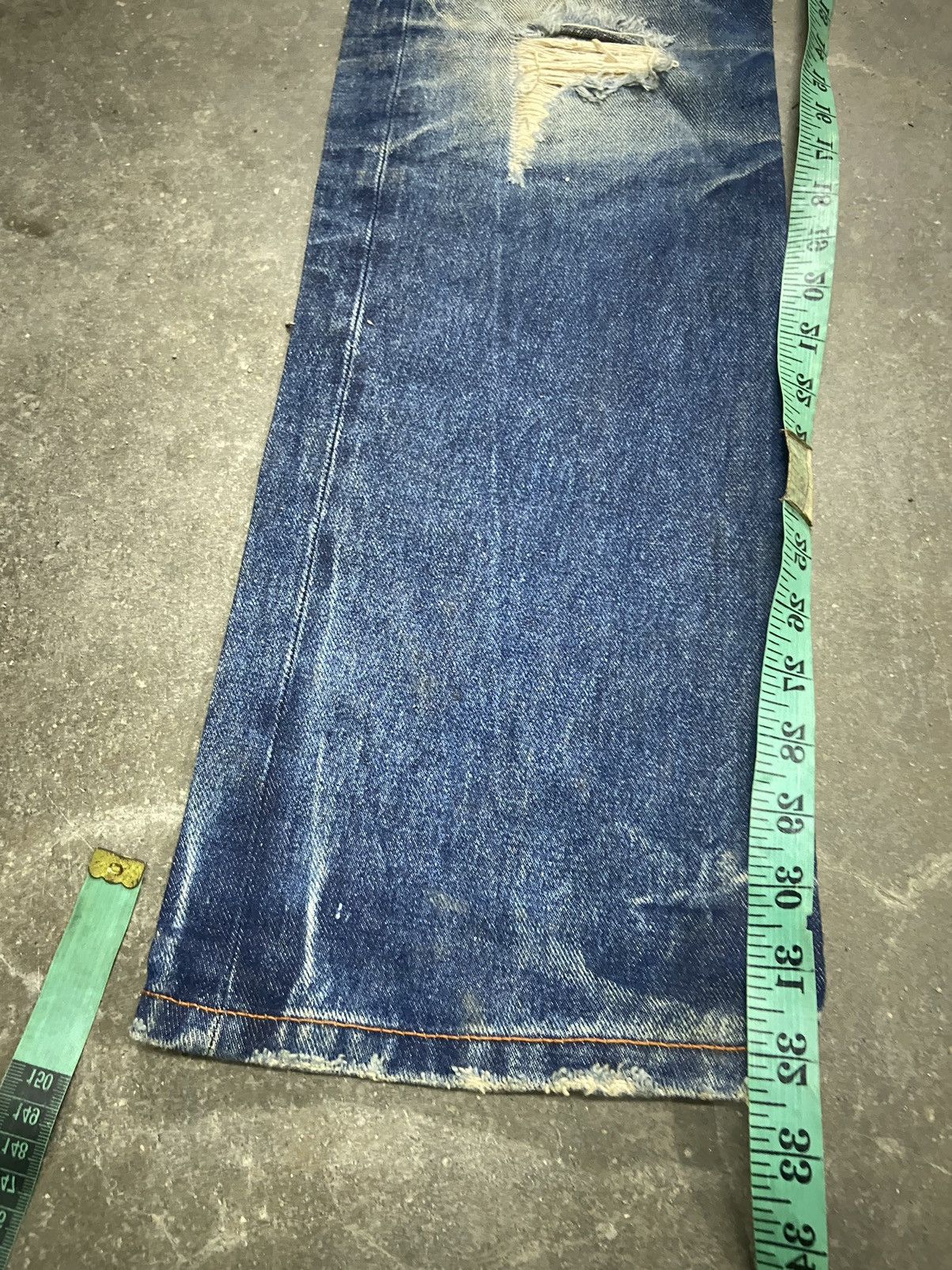 TOYS McCOY 🔥 Stain wash and distressed Mc Coy jeans Size US 34 / EU 50 - 15 Thumbnail
