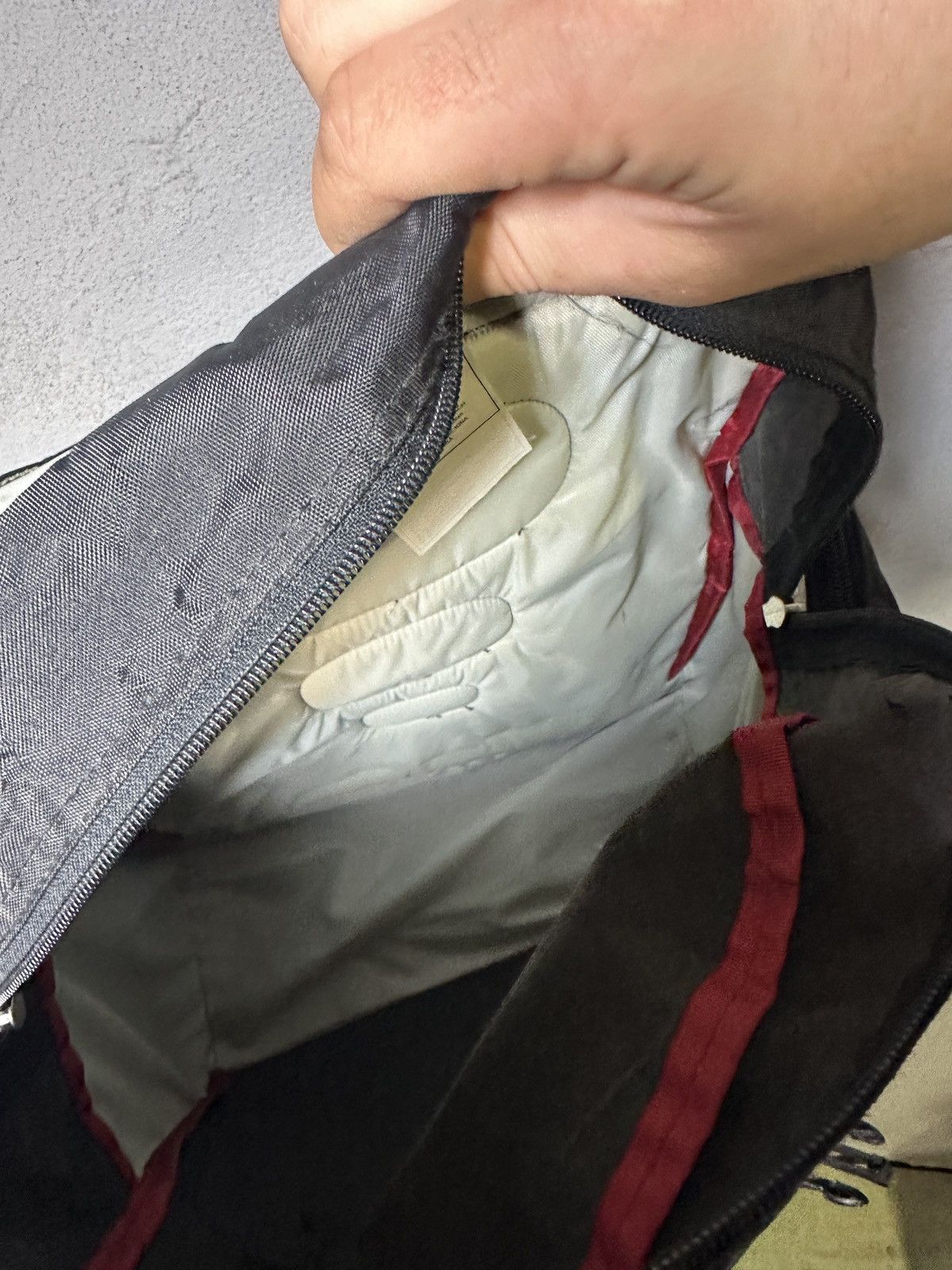 Nike × Vintage Nike Vintage 90s Y2K Black Backpack Size ONE SIZE - 7 Thumbnail