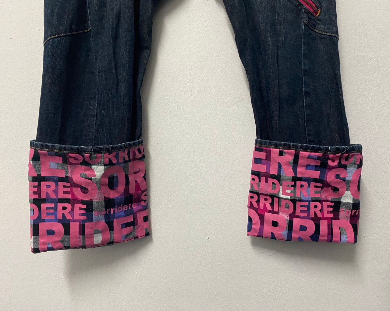 Japanese Brand Vintage Sorridere Double Waist Hype Punk Jeans Size US 36 / EU 52 - 5 Thumbnail