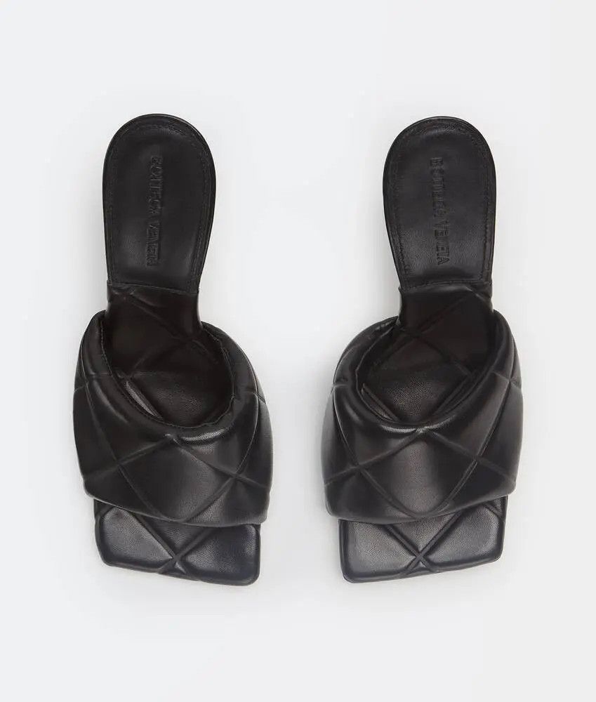 Bottega Veneta o1n1vont1225 Rubber Lido Sandals in Black Size US 10 / IT 40 - 3 Thumbnail