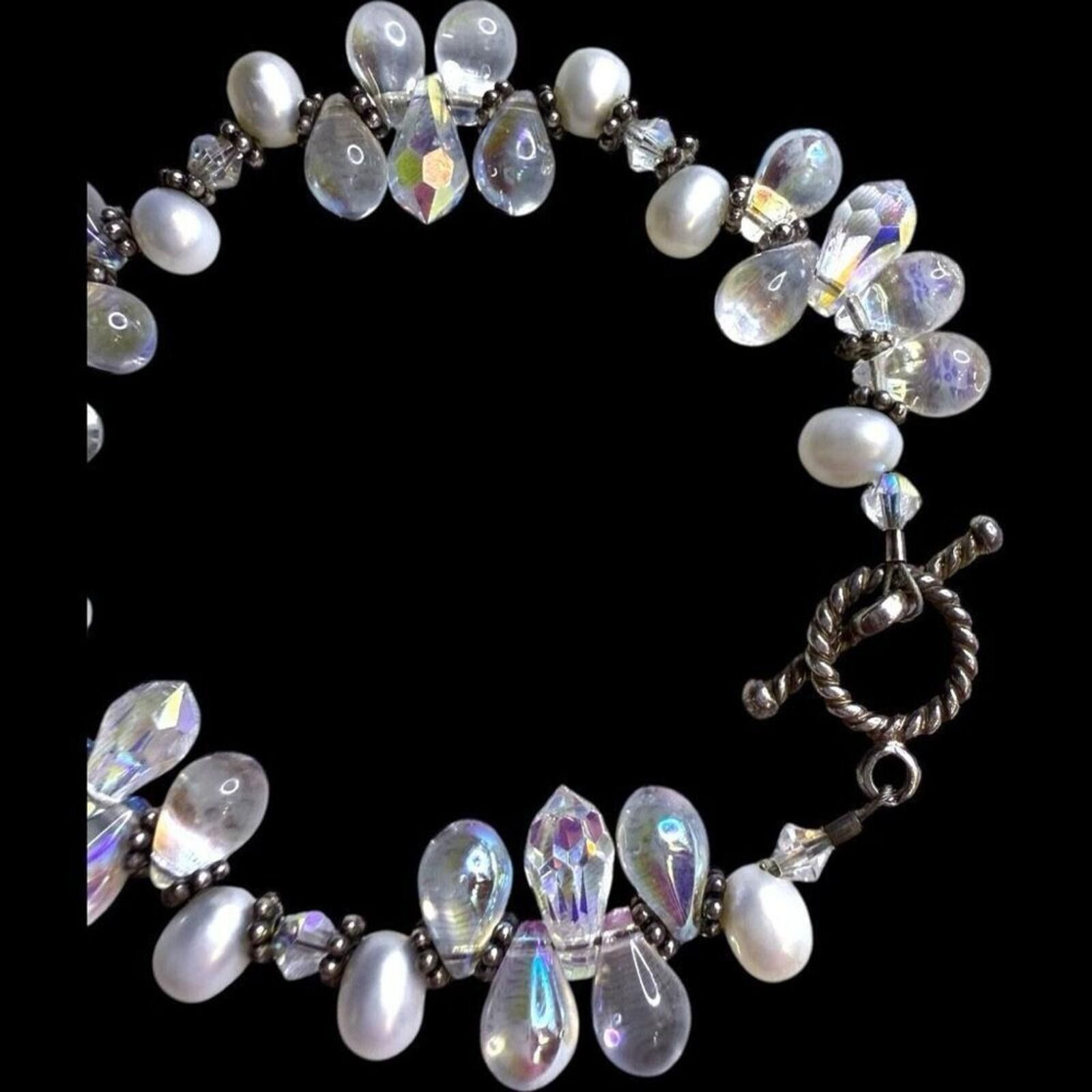 Swarovski SWAROVSKI Crystal Genuine Freshwater Pearl Crystal Bracelet Size ONE SIZE - 2 Thumbnail