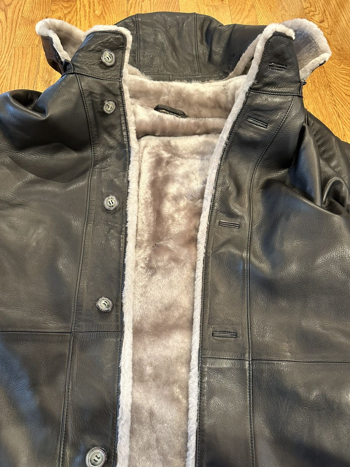 Robert Graham RARE - Robert Graham Genuine Leather Fur Lined Jacket Size US XXL / EU 58 / 5 - 2 Thumbnail