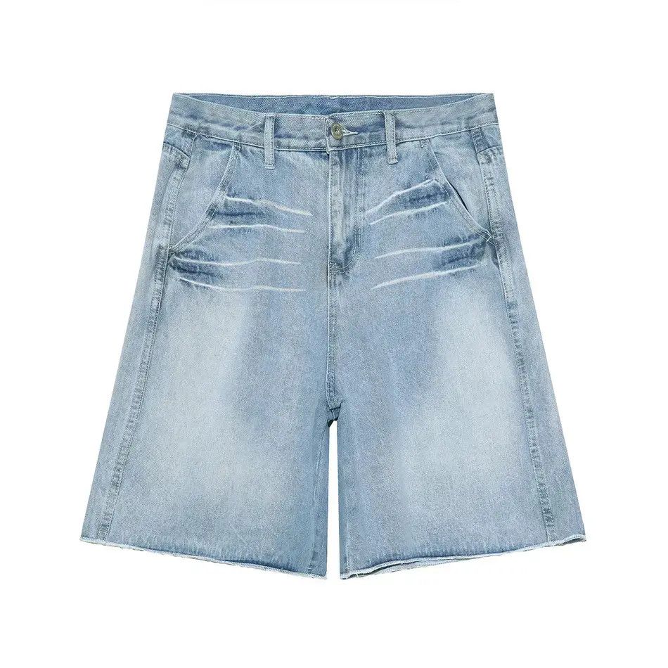Japanese Brand Retro loose high street denim shorts Size US 32 / EU 48 - 5 Thumbnail