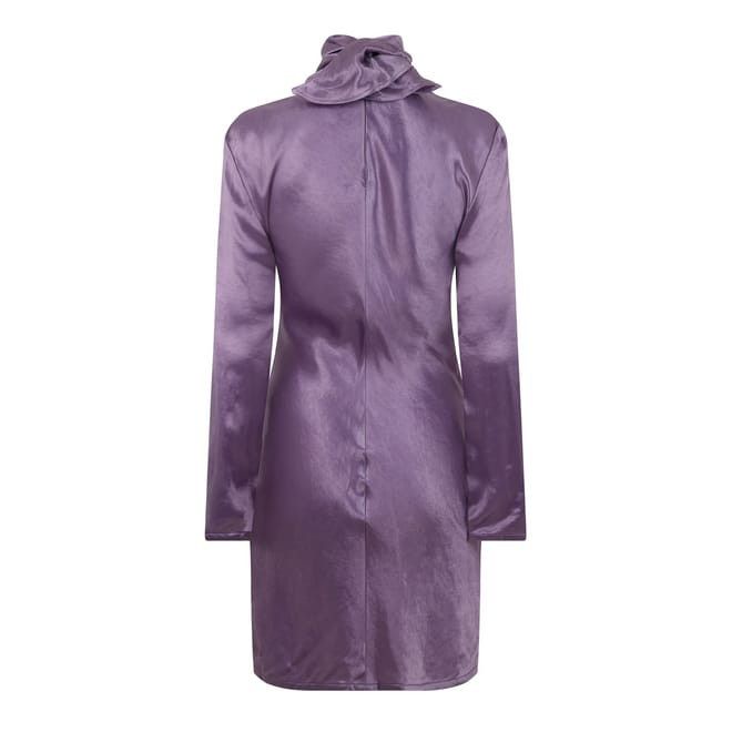 Bottega Veneta Bottega Veneta Cowl Neck Knee Length Slip Dress in Purple Size L / US 10 / IT 46 - 2 Thumbnail