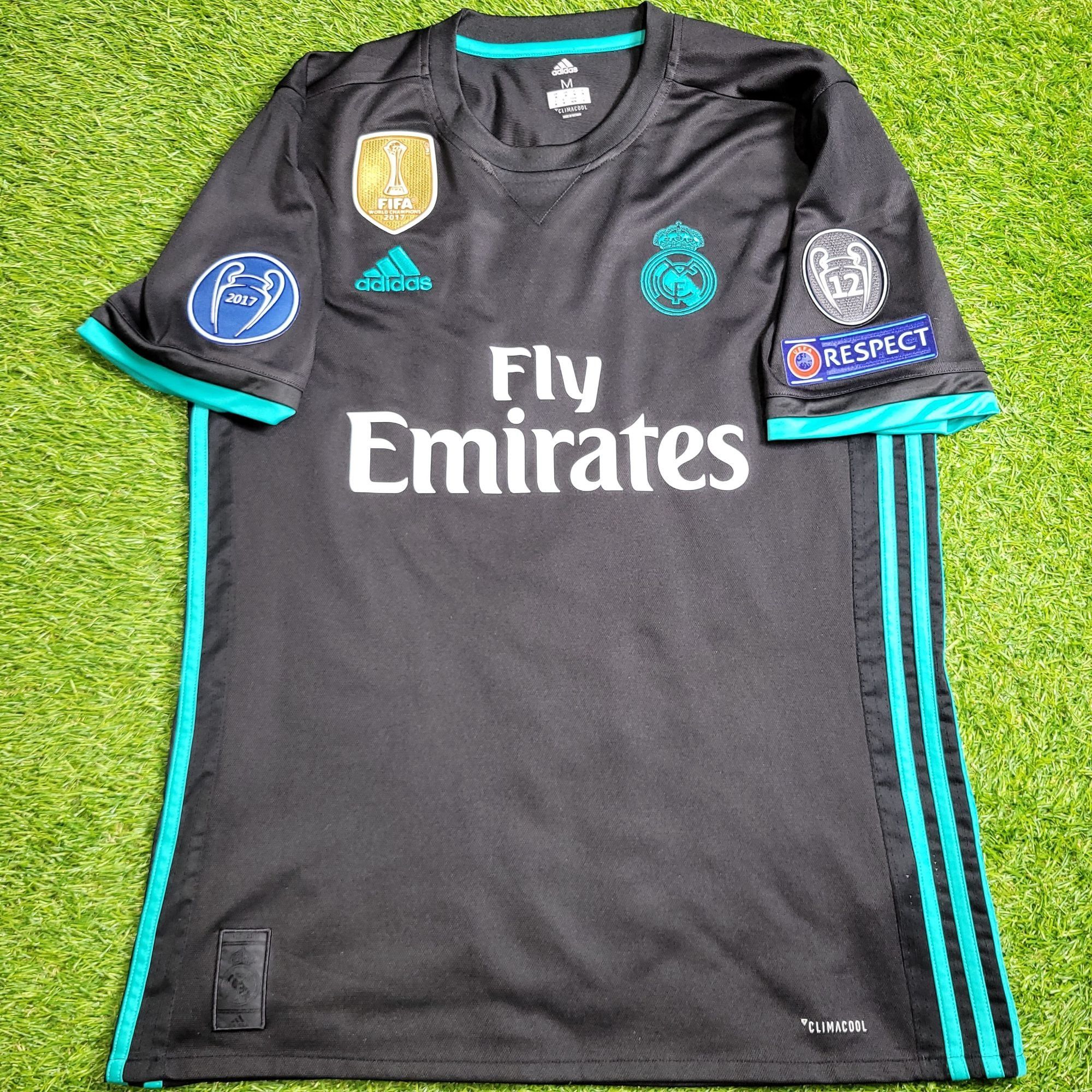 Adidas Ronaldo Real Madrid 2017 2018 UEFA Away Soccer Jersey M Size US M / EU 48-50 / 2 - 2 Thumbnail