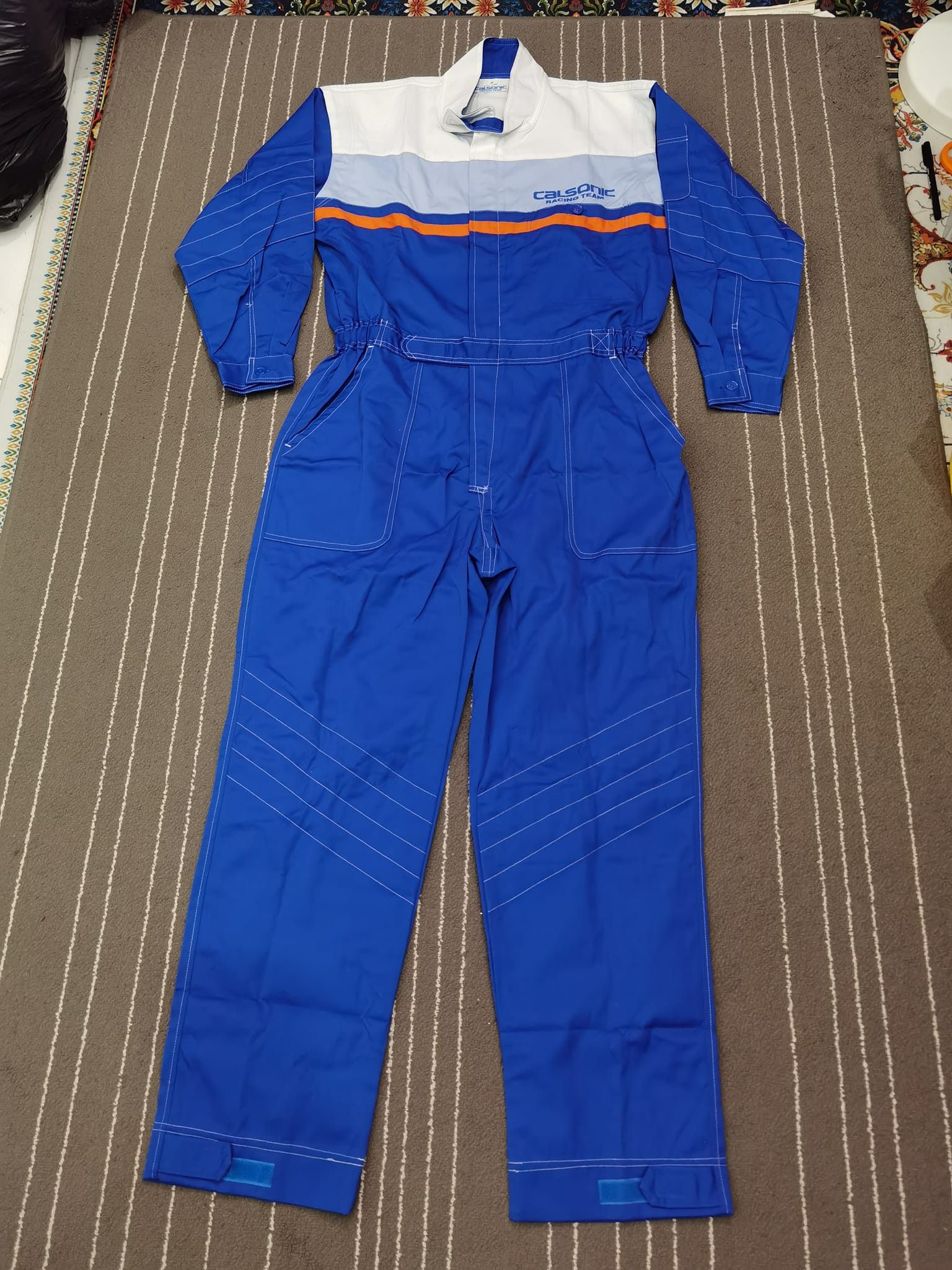 Japanese Brand JDM calsonic RACING TEAM COVERALL M w34 - 37 Size US 34 / EU 50 - 1 Thumbnail