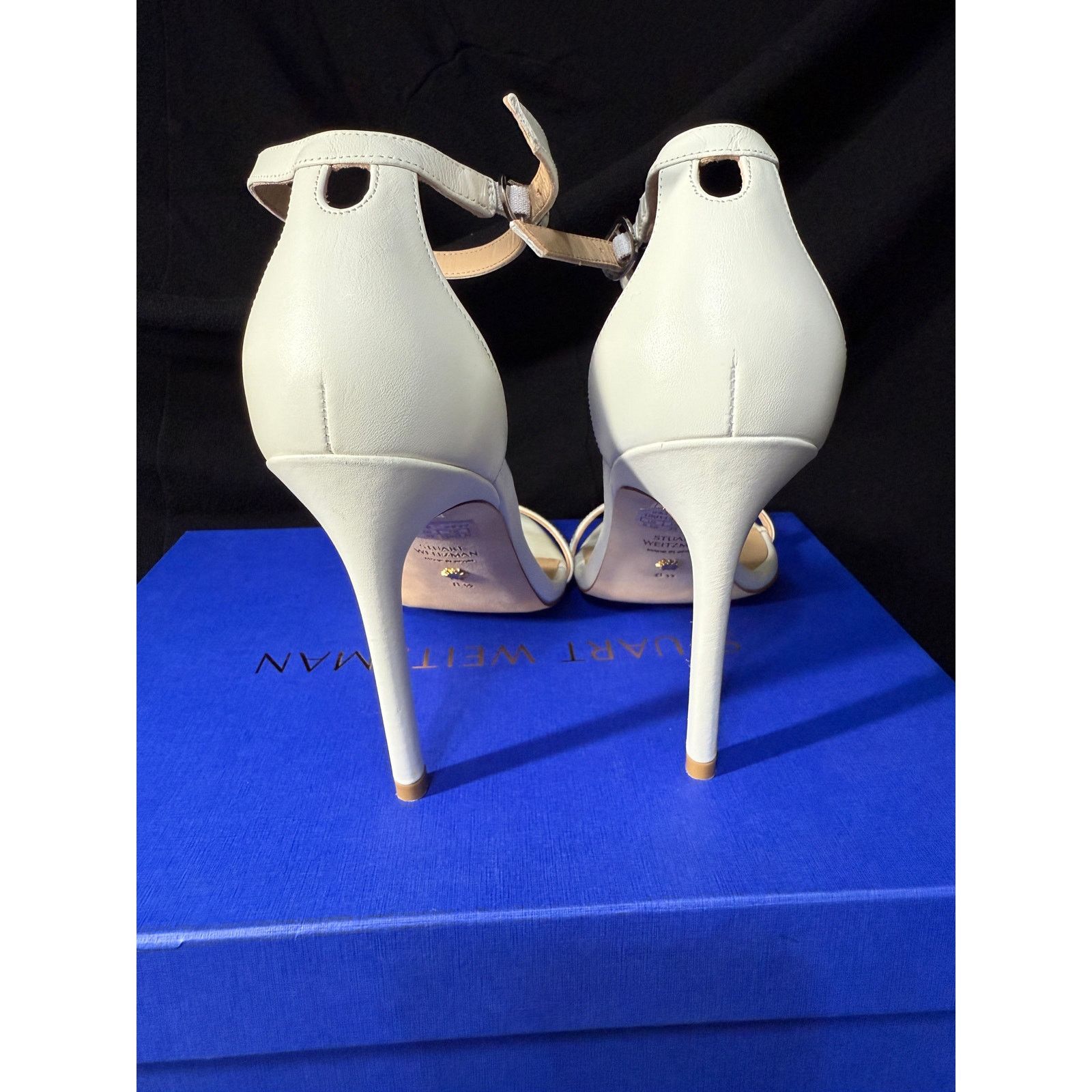Stuart Weitzman $495 MSRP-Stuart Weitzman Antique White Ankle Sandal-Sz 38 Size US 8 / IT 38 - 5 Thumbnail