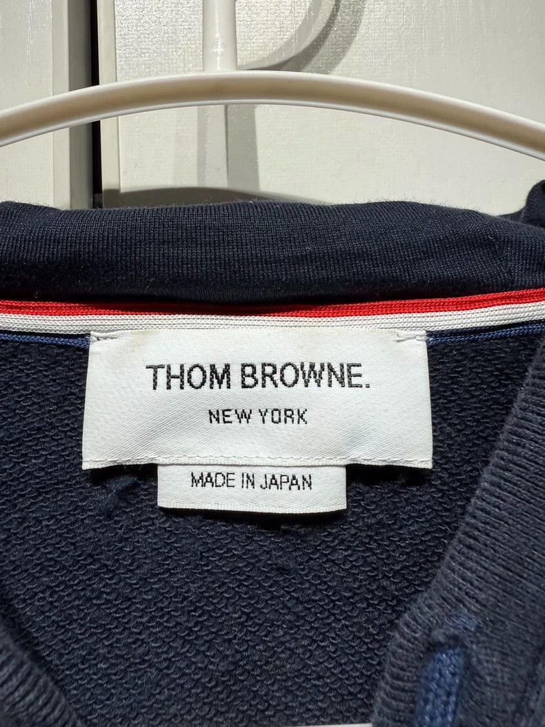 Thom Browne Thom Browne Dark blue zipper jacket 2503-Nextarrow Size US XL / EU 56 / 4 - 4 Thumbnail