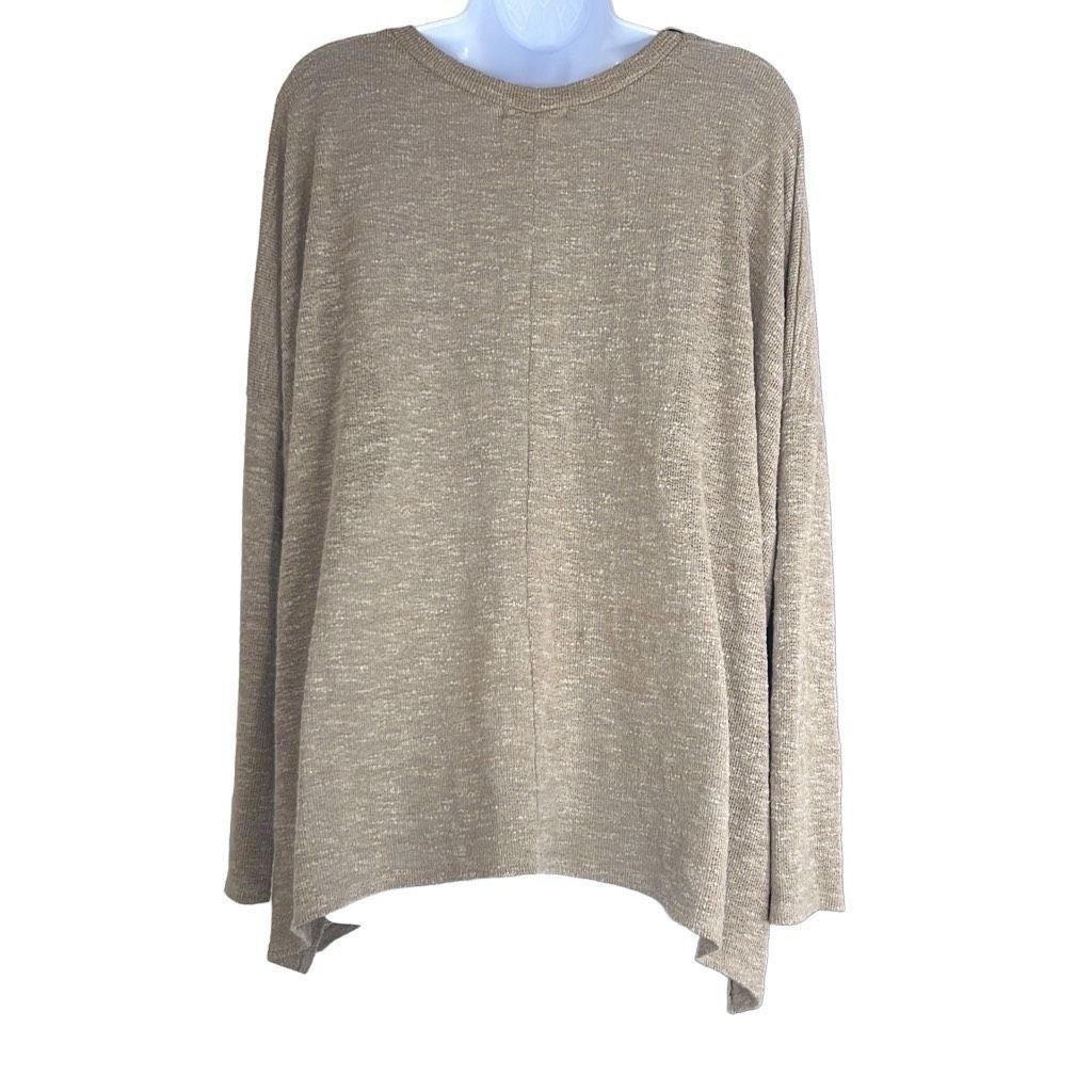 Other Talula Womens Size Medium Sweater Tan V Neck Long Sleeve Ray Size M / US 6-8 / IT 42-44 - 2 Thumbnail