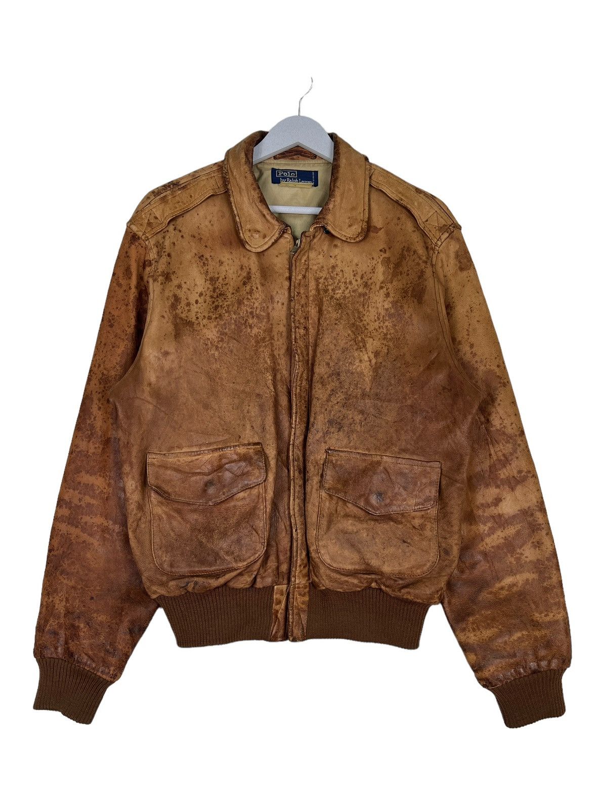 Polo Ralph Lauren 🔥 VINTAGE POLO RALPH LAUREN A 2 FLIGHT LEATHER