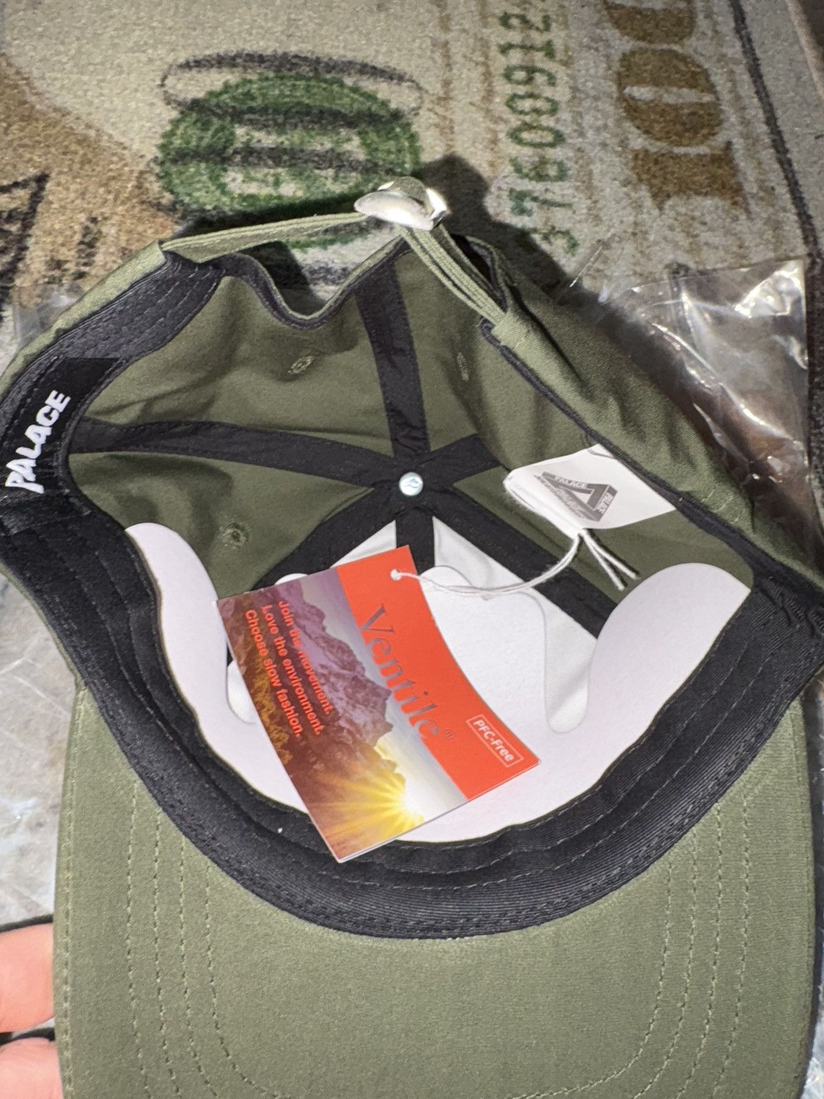Palace Palace Ventile Side Tri 6-Panel Hat Green Size ONE SIZE - 4 Thumbnail