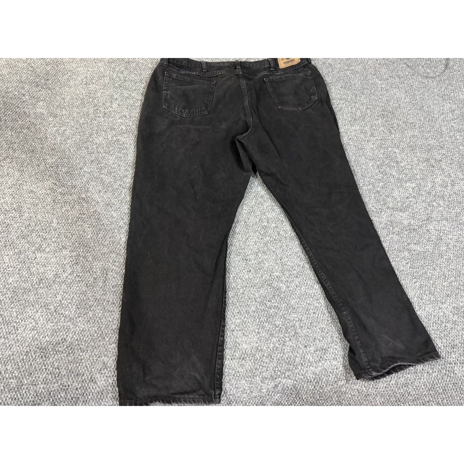 Wrangler Wrangler Jeans Mens 44x30 Black Relaxed Straight Leg Denim Pants Regular 5-Pocket Size US 44 / EU 60 - 6 Thumbnail