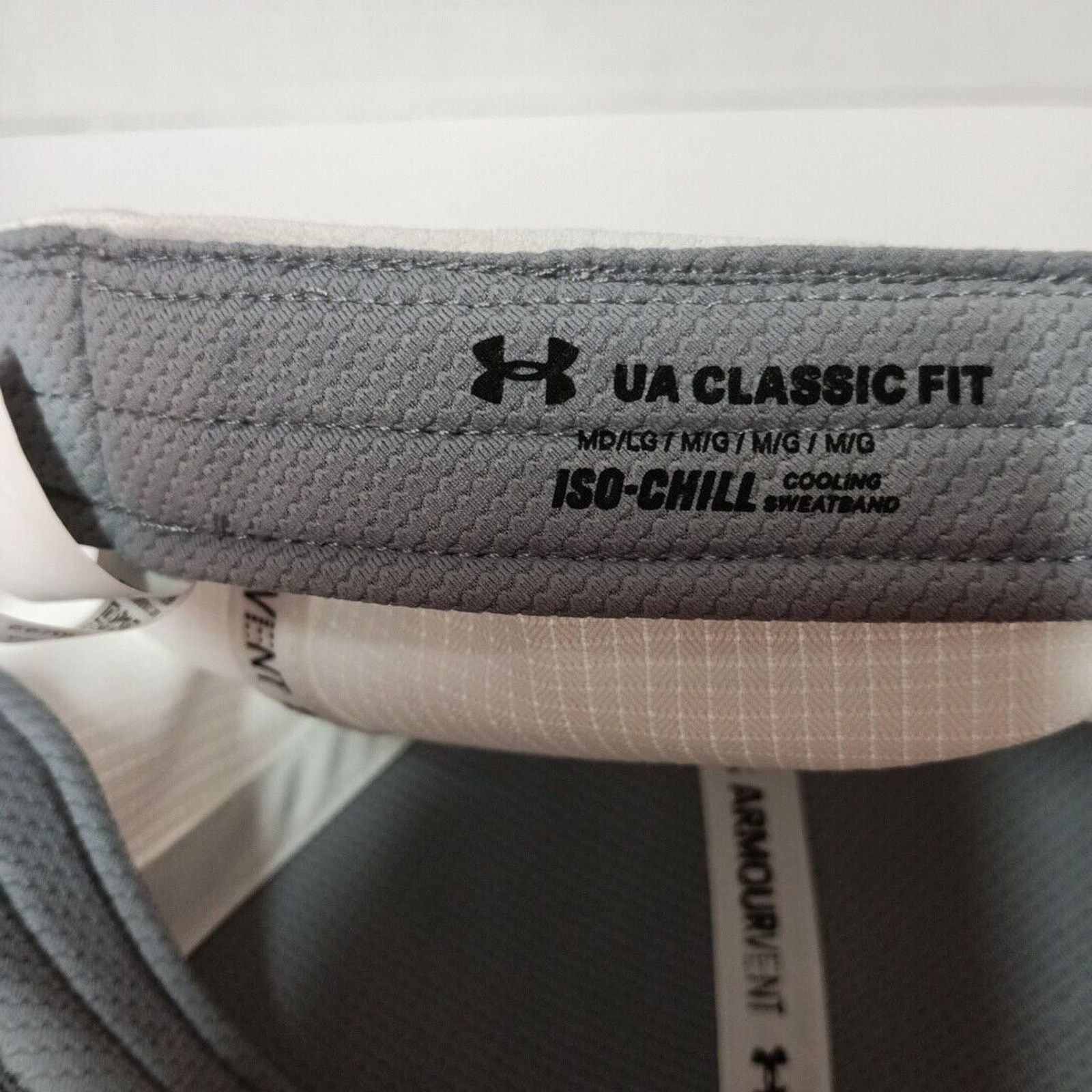 Under Armour UNDER ARMOUR Iso-Chill Flex Fitted Golf Hat- M/L White Size ONE SIZE - 6 Thumbnail